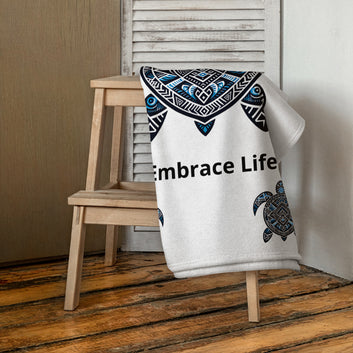 Tribal Sea Turtle Towel