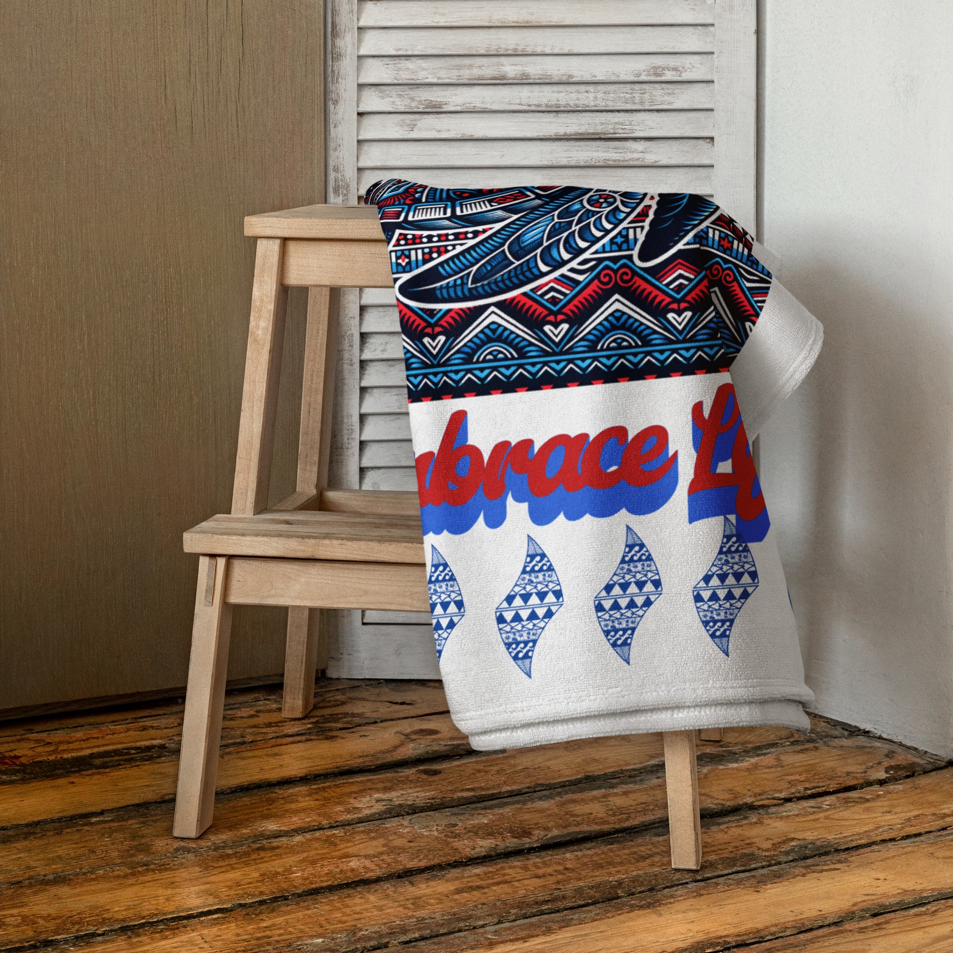 Tribal Sea Turtle Towel (Patriotic) Towel Pa'akai & Kukui