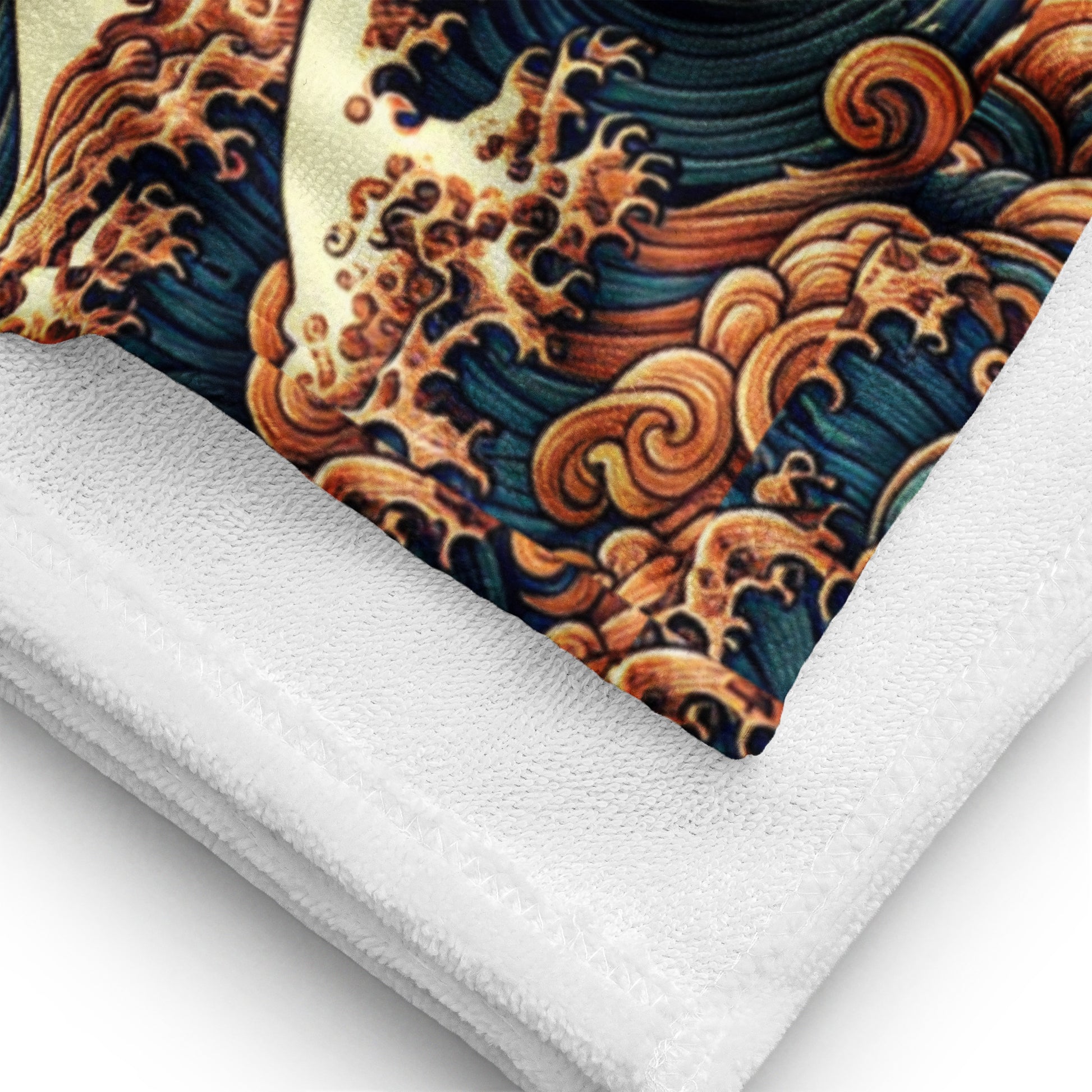 Japanese Wave Art Towel Towel Pa'akai & Kukui