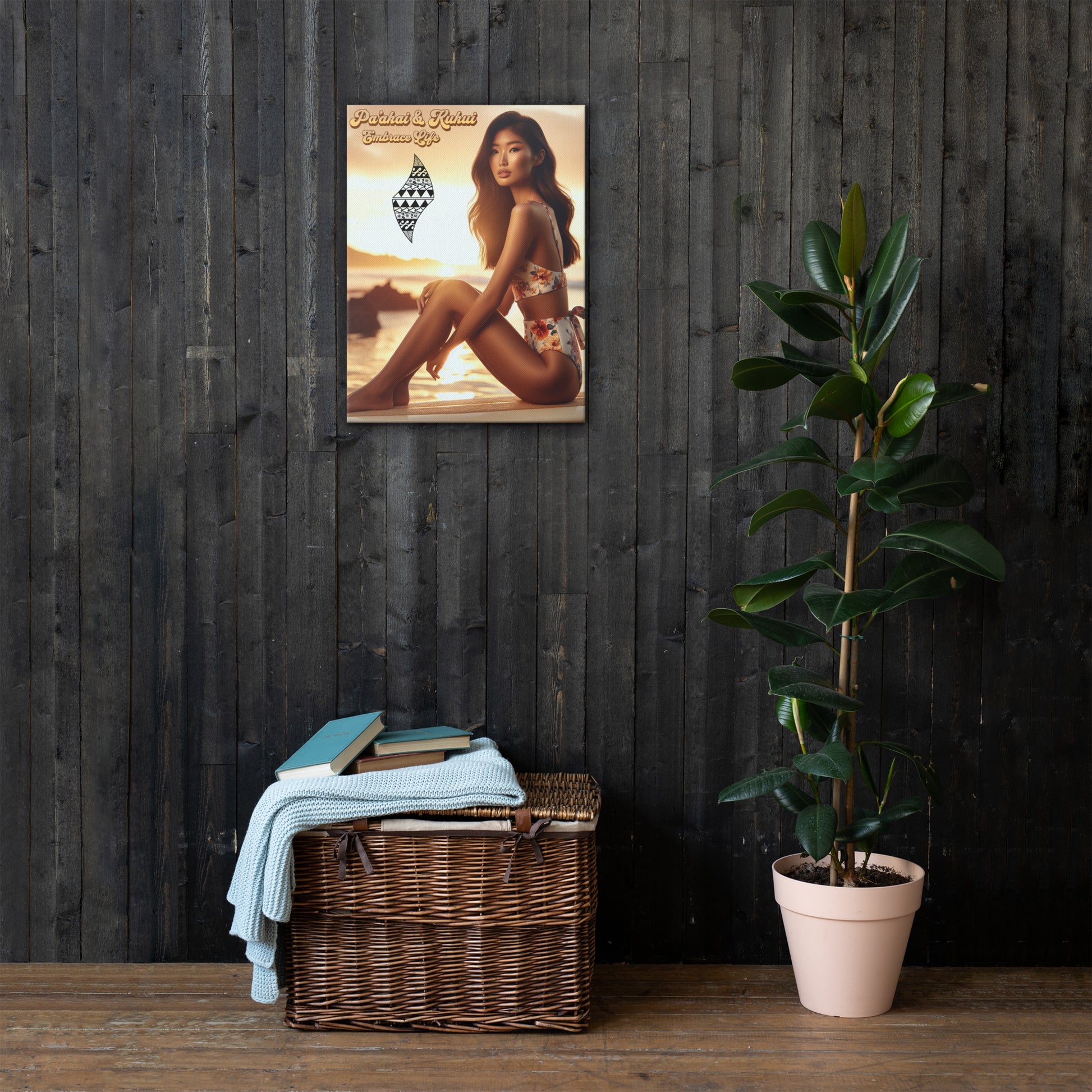 Embrace Life Canvas Canvas Pa'akai & Kukui 18″×24″
