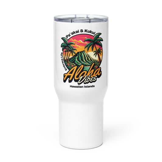 Aloha Vibes Travel mug with a handle