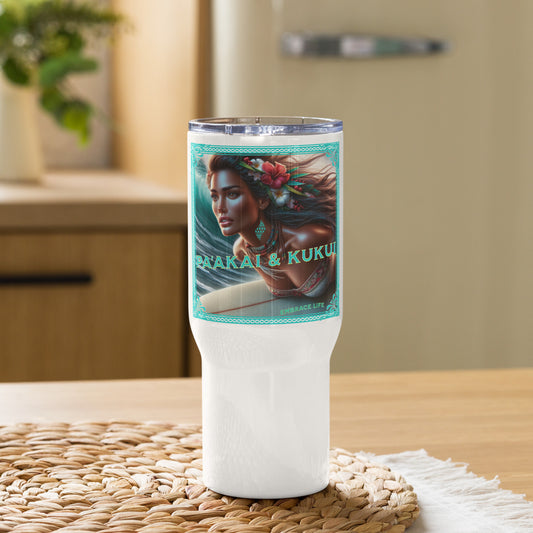 Hawaiian Surer Chic Travel mug with a handle