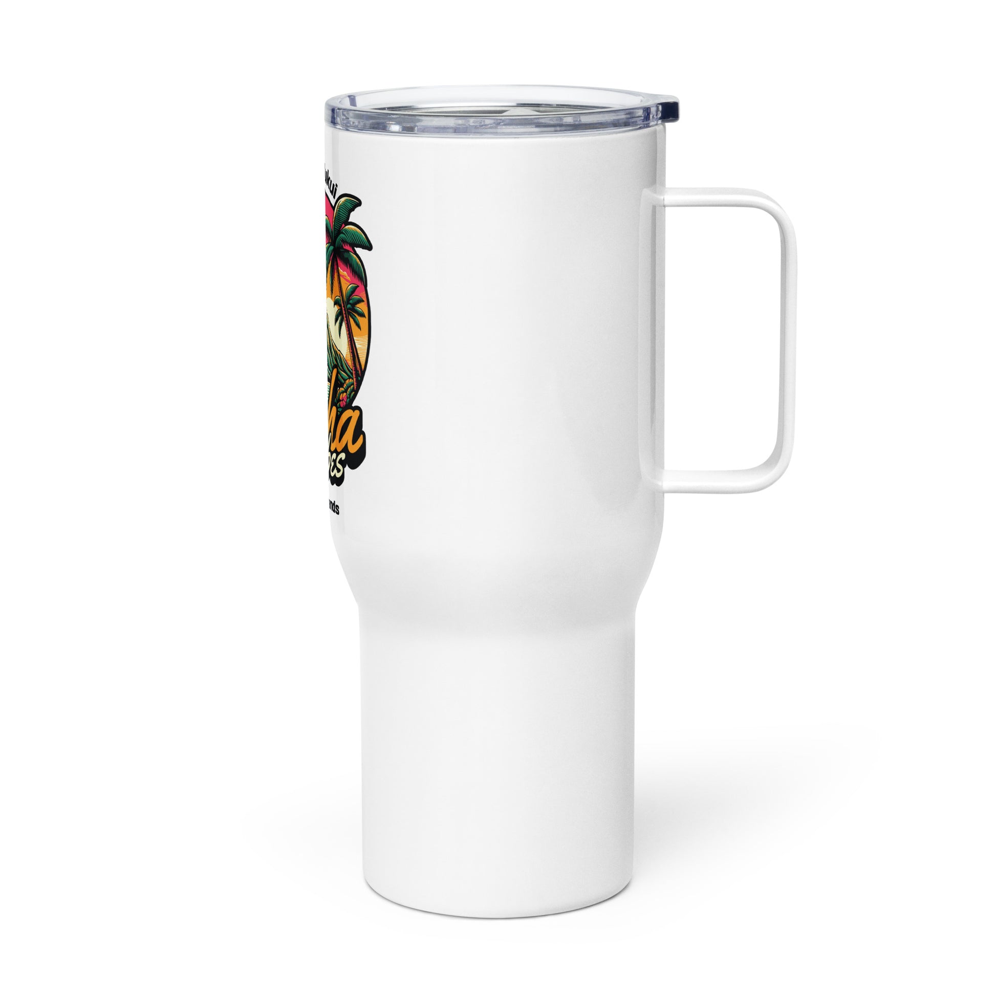 Aloha Vibes Travel mug with a handle Travel Mug Pa'akai & Kukui