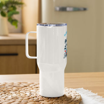 Honolulu Travel Mug with a handle