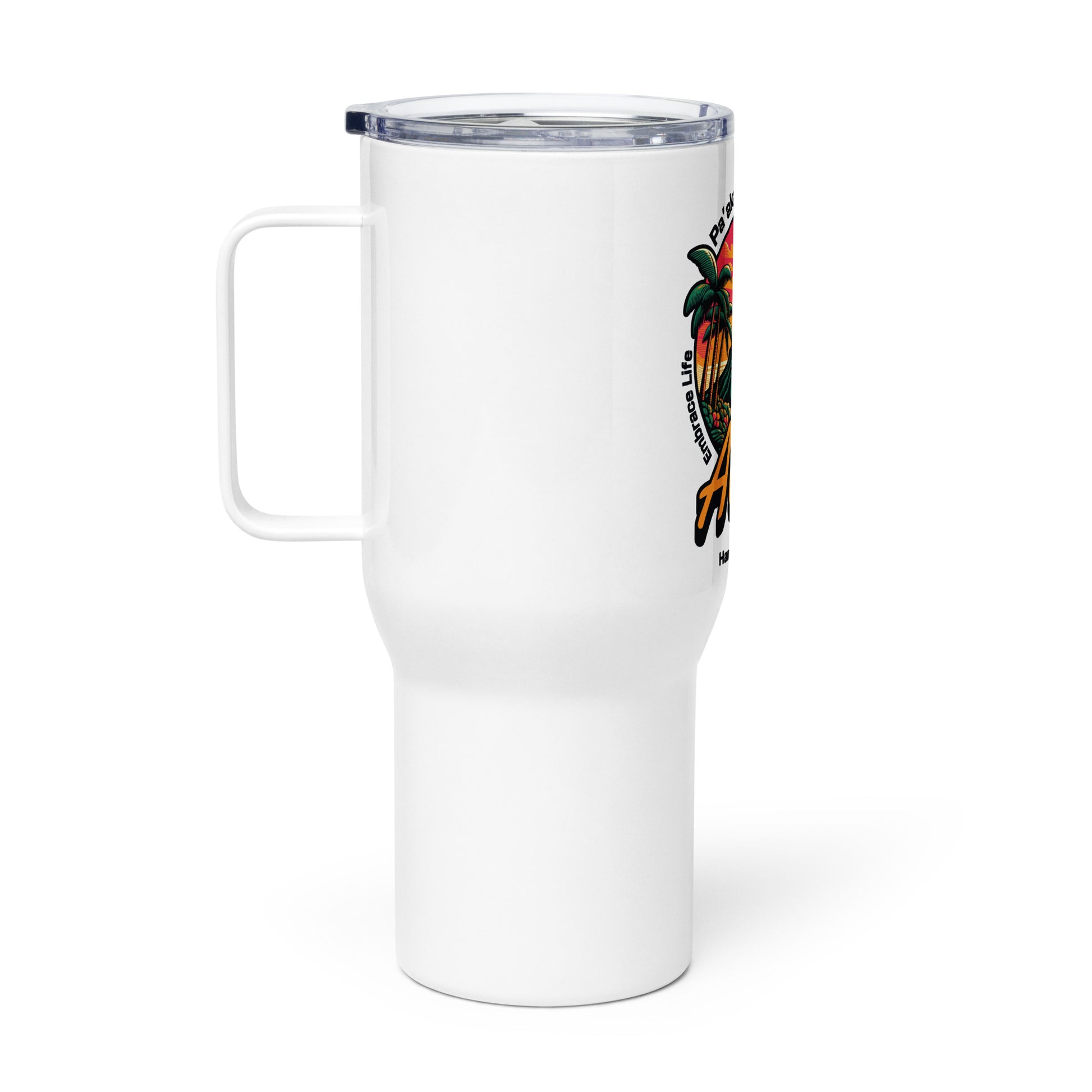 Aloha Vibes Travel mug with a handle Travel Mug Pa'akai & Kukui Default Title