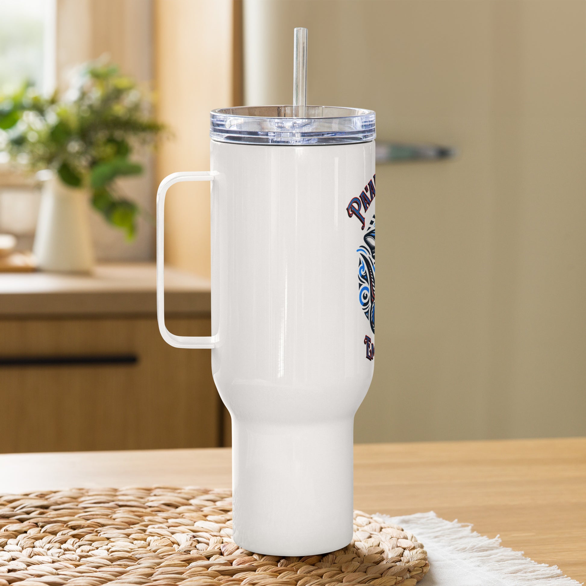 Tribal Shark Travel mug with a handle Travel Mug Pa'akai & Kukui