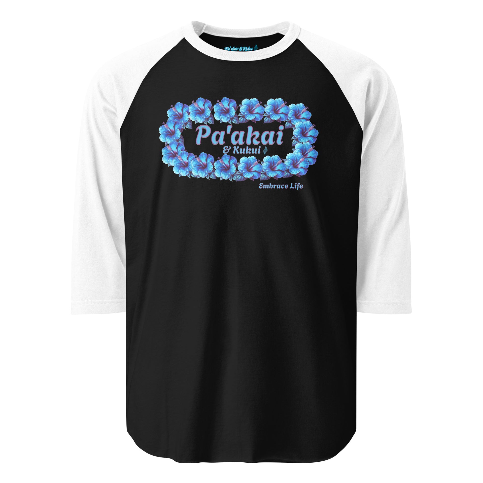 Pua aloalo 3/4 sleeve t-shirt 3/4 Sleeve t-shirt Pa'akai & Kukui