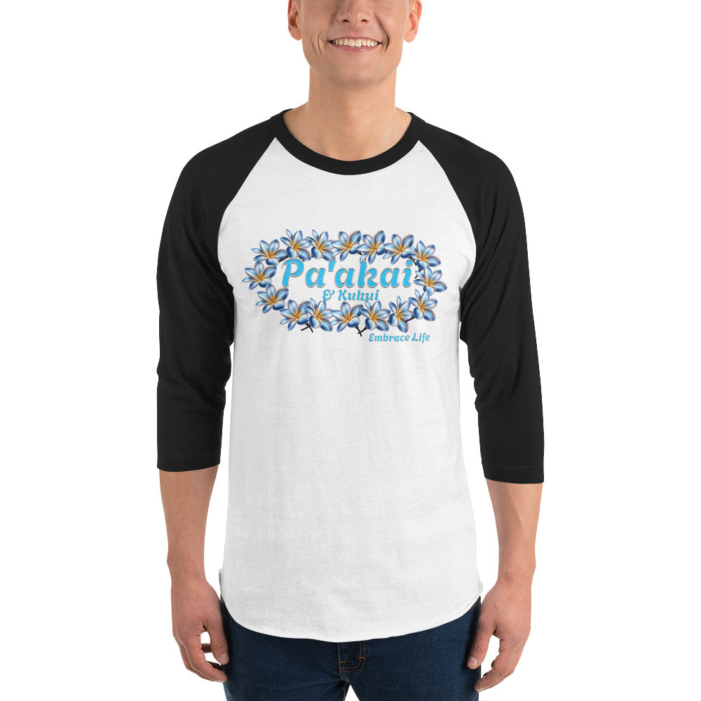 Pa'akai 3/4 sleeve t-shirt T-shirt Pa'akai & Kukui White/Black XS