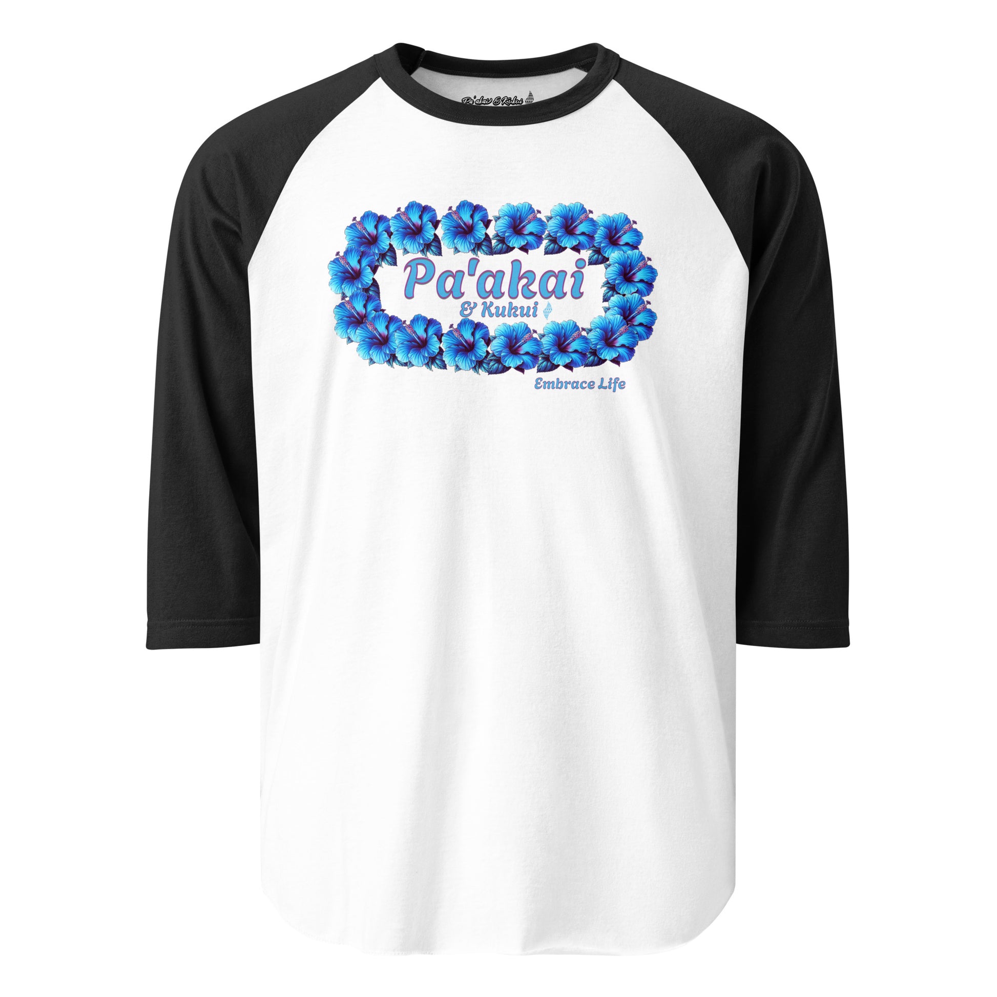 Pua aloalo 3/4 sleeve t-shirt 3/4 Sleeve t-shirt Pa'akai & Kukui