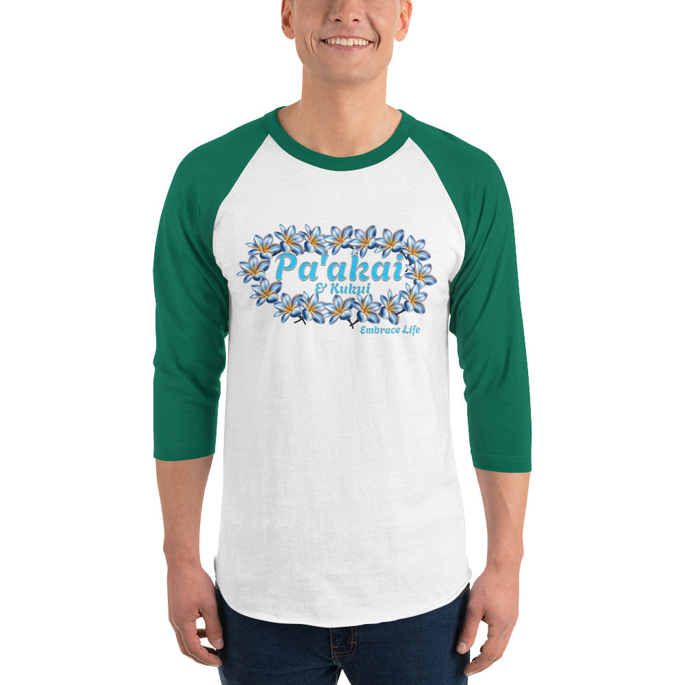 Pa'akai 3/4 sleeve t-shirt T-shirt Pa'akai & Kukui White/Kelly XS