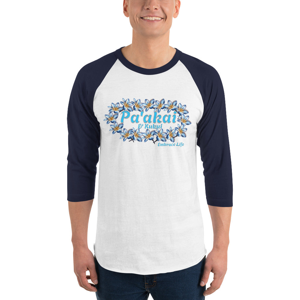 Pa'akai 3/4 sleeve t-shirt T-shirt Pa'akai & Kukui White/Navy S
