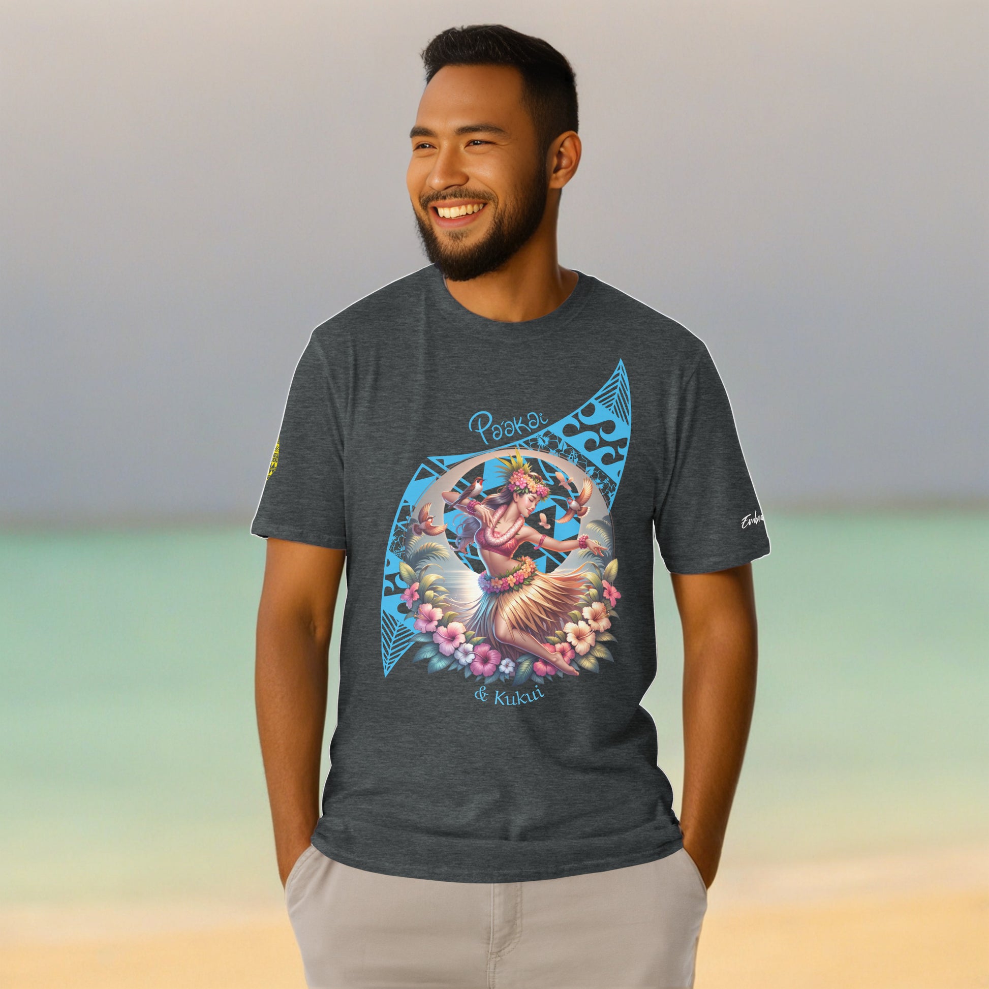 Hula Girl Vibes t-shirt T-shirt Pa'akai & Kukui Dark Heather S