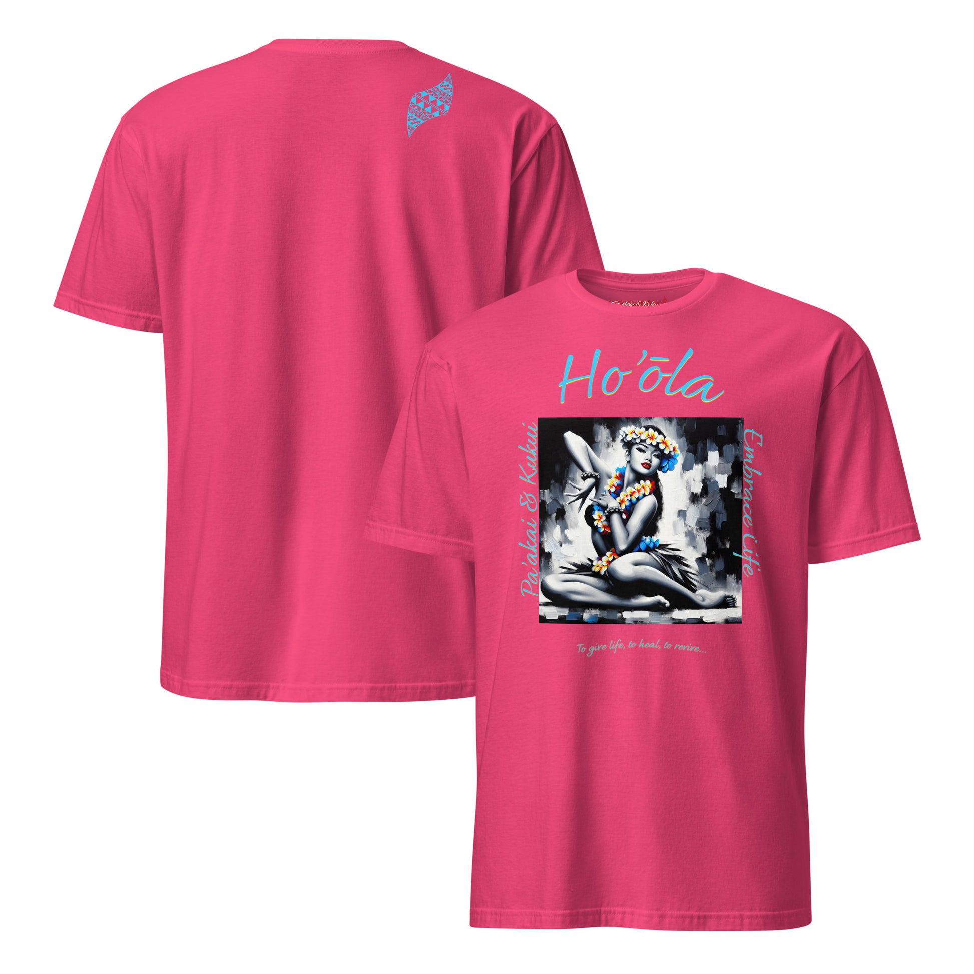 Aloha Wahine Hawai'i T-Shirt T-shirt Pa'akai & Kukui Heliconia S
