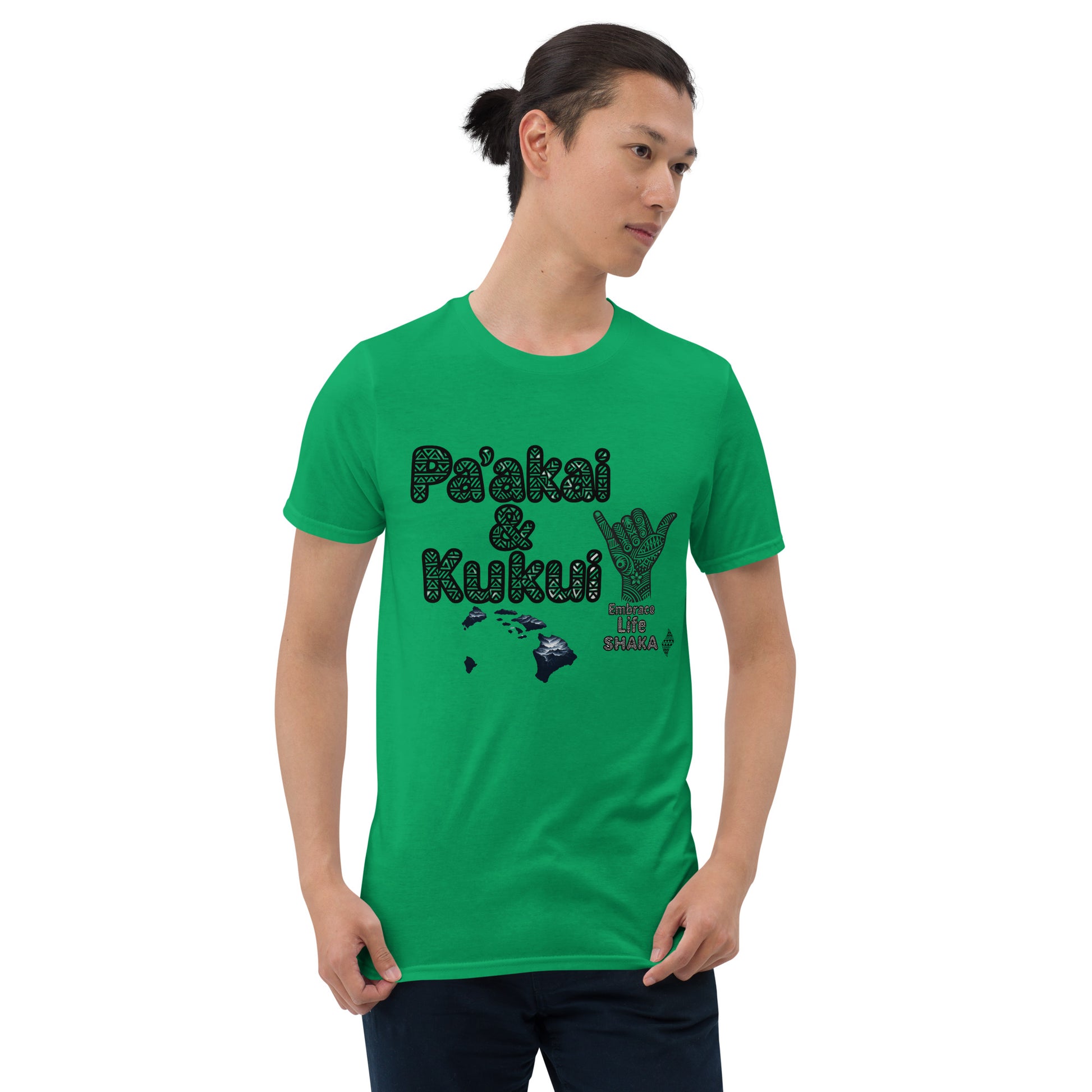 Embrace Life Shaka T-Shirt T-shirt Pa'akai & Kukui Irish Green S