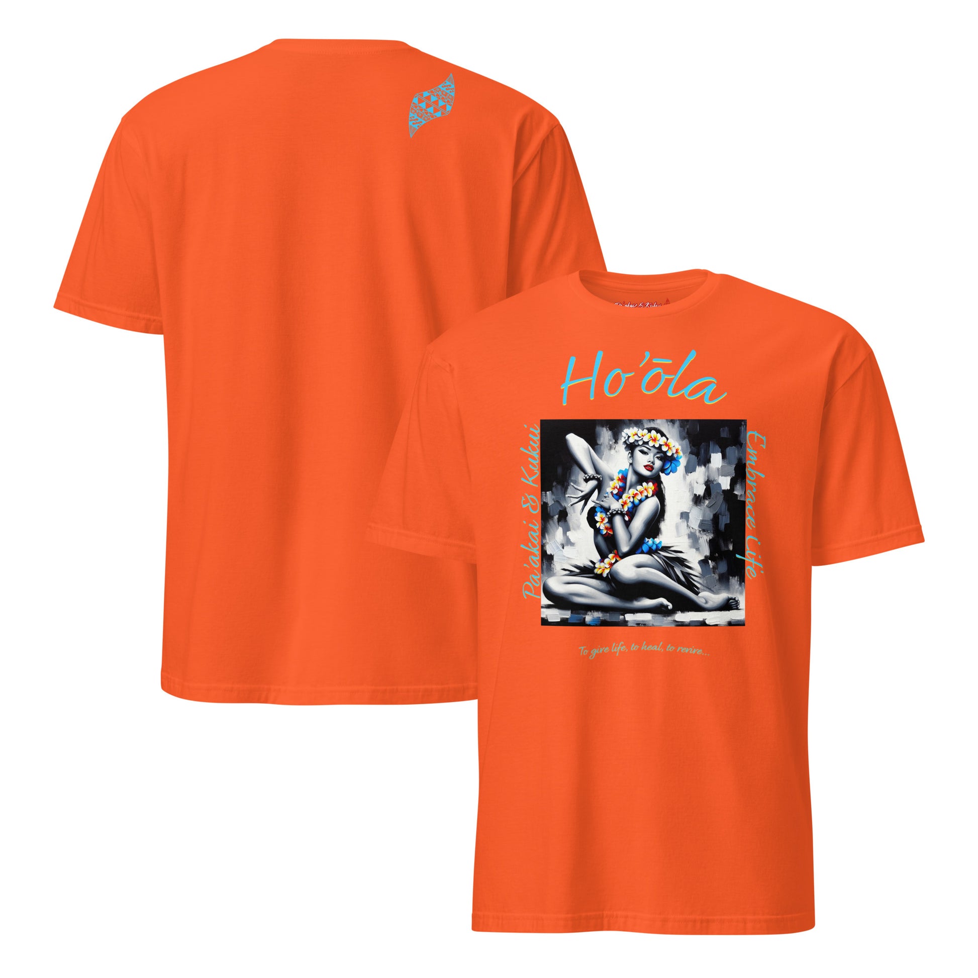 Aloha Wahine Hawai'i T-Shirt T-shirt Pa'akai & Kukui Orange S