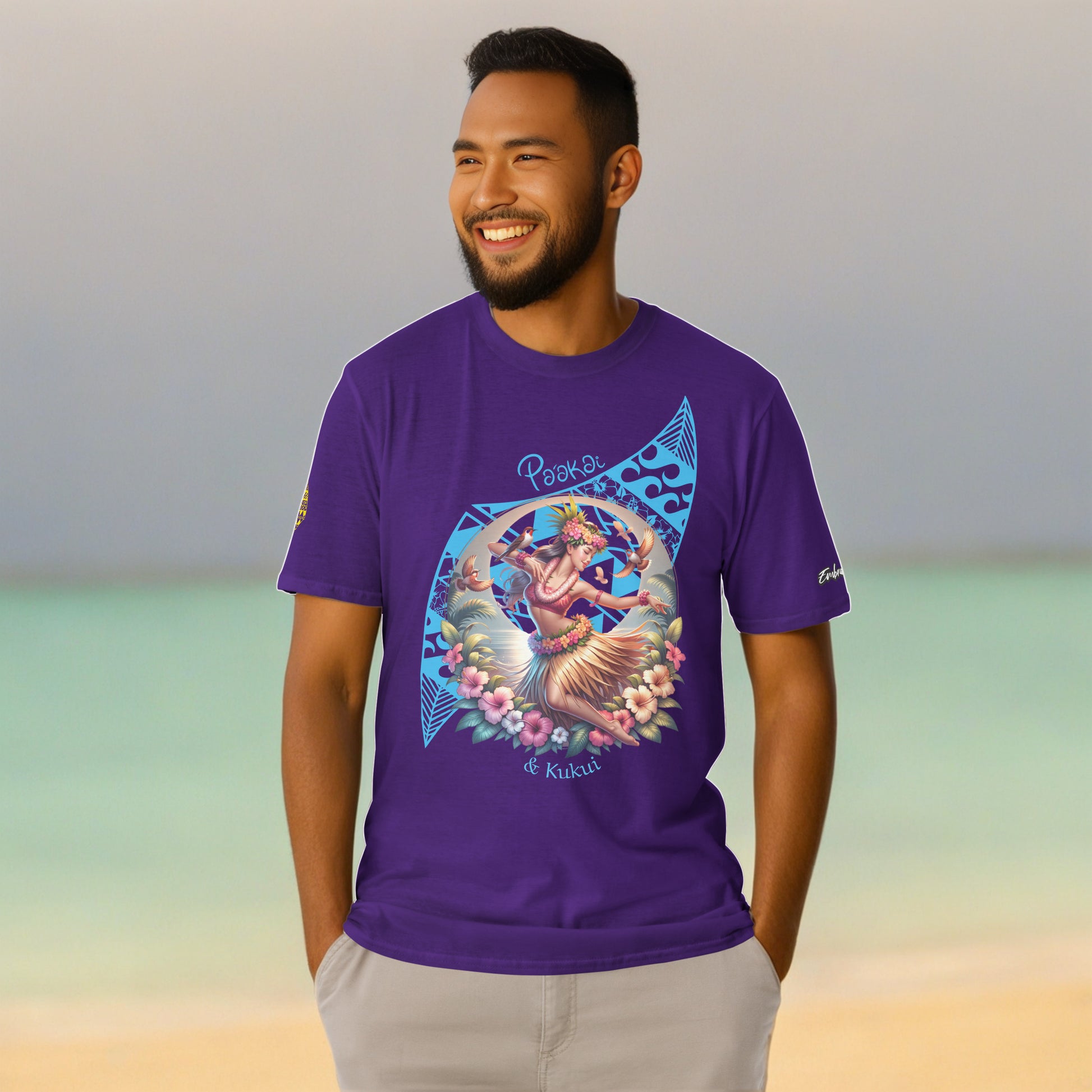 Hula Girl Vibes t-shirt T-shirt Pa'akai & Kukui Purple S