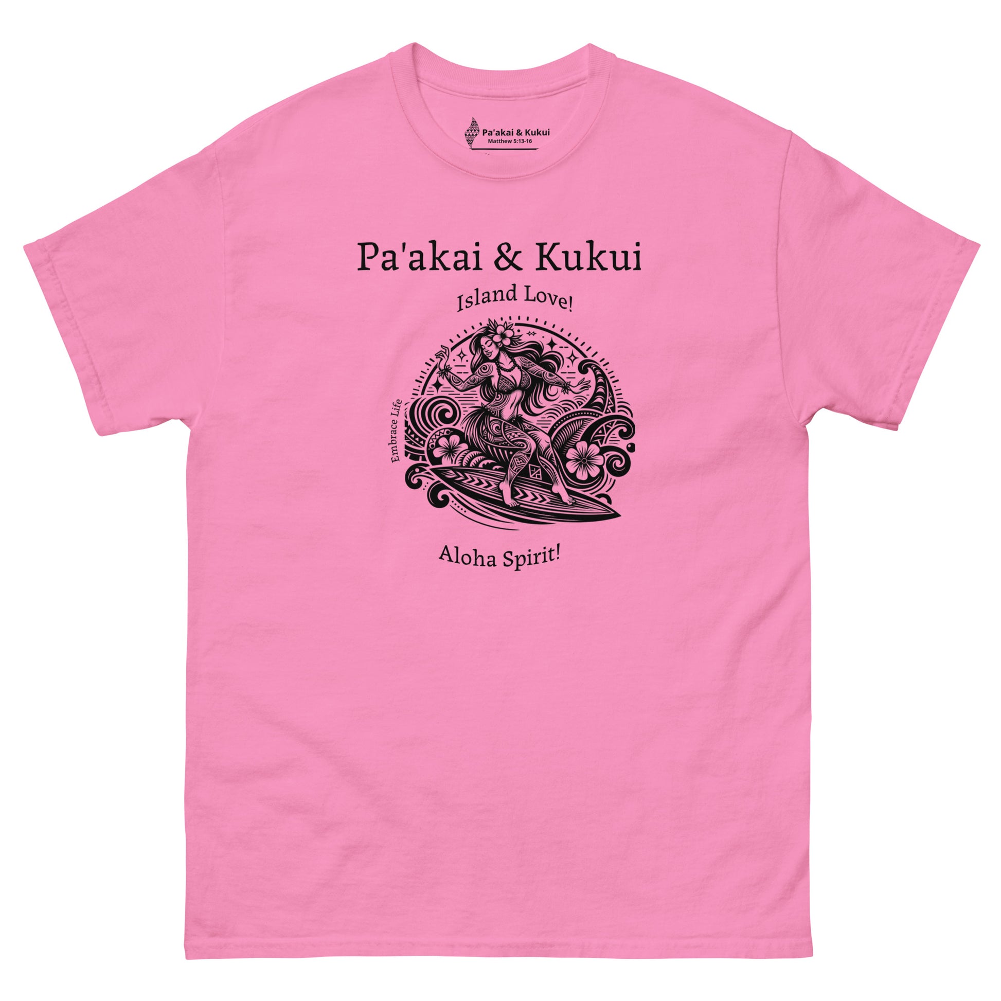 Tribal Surfer Chic Hawaiian T-Shirt — Polynesian Streetwear Graphic Tee T-shirt Pa'akai & Kukui Azalea S