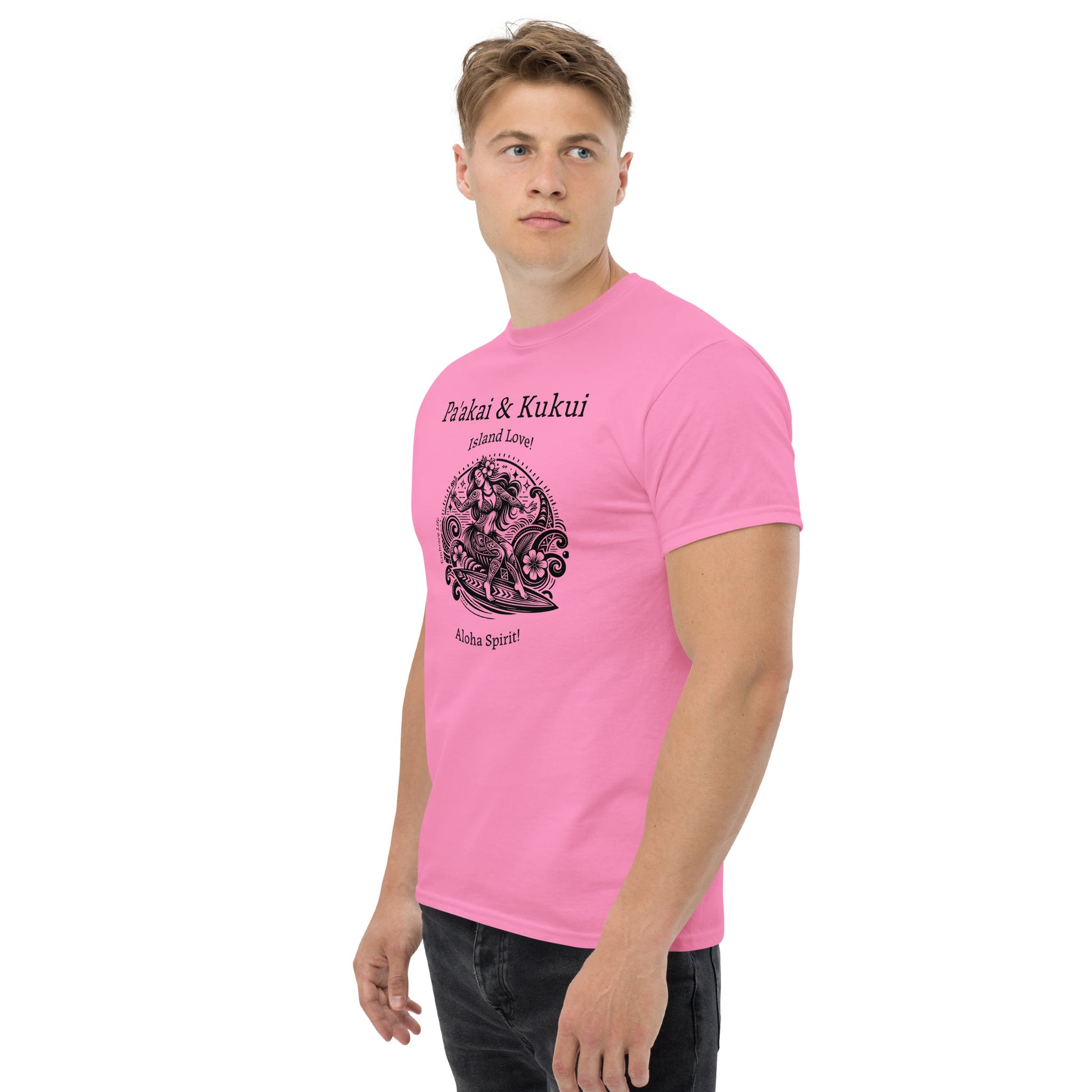 Tribal Surfer Chic Hawaiian T-Shirt — Polynesian Streetwear Graphic Tee T-shirt Pa'akai & Kukui