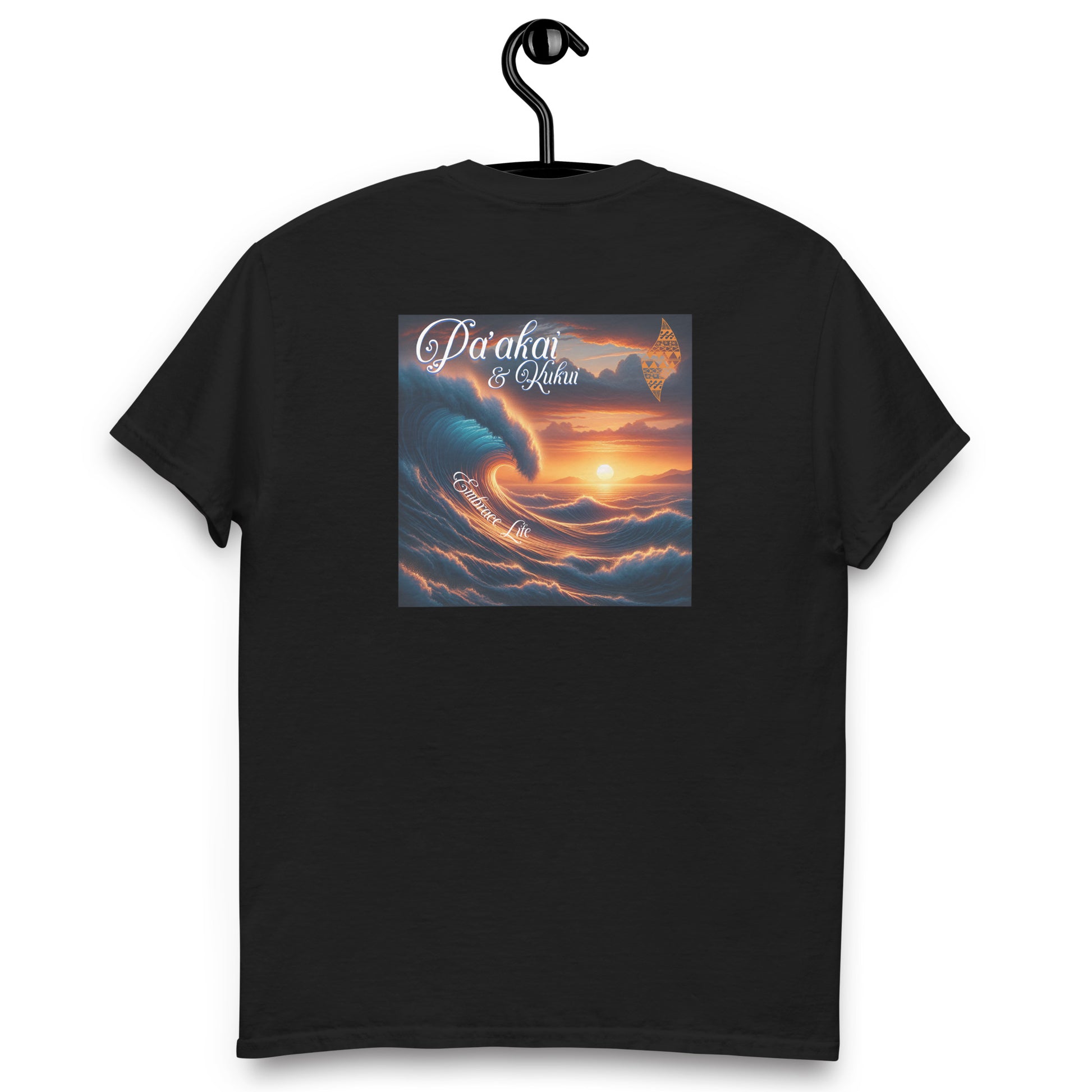 Orange Sunset Hawaiian Graphic T-Shirt — Aloha Streetwear Unisex Tee T-shirt Pa'akai & Kukui