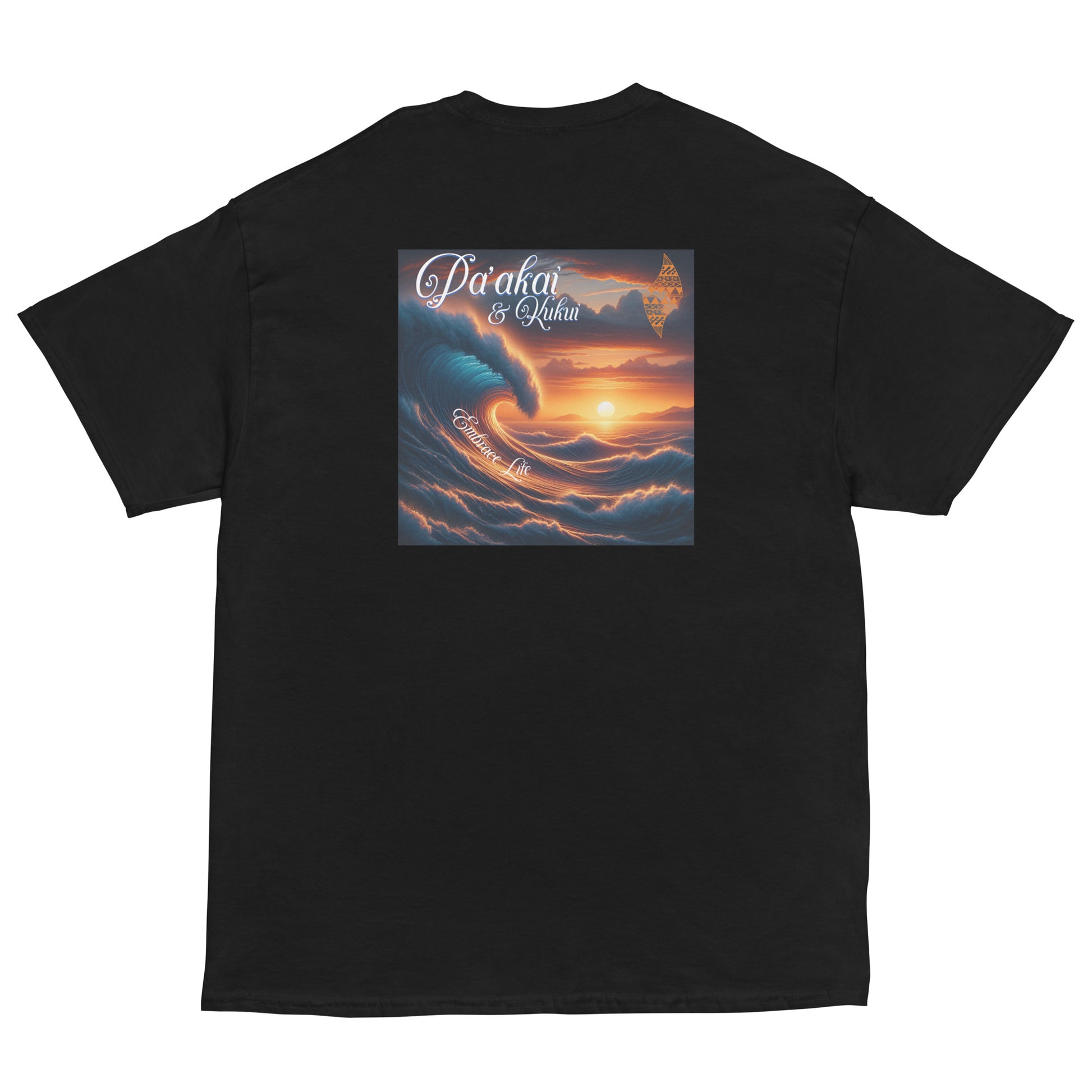 Orange Sunset Hawaiian Graphic T-Shirt — Aloha Streetwear Unisex Tee T-shirt Pa'akai & Kukui