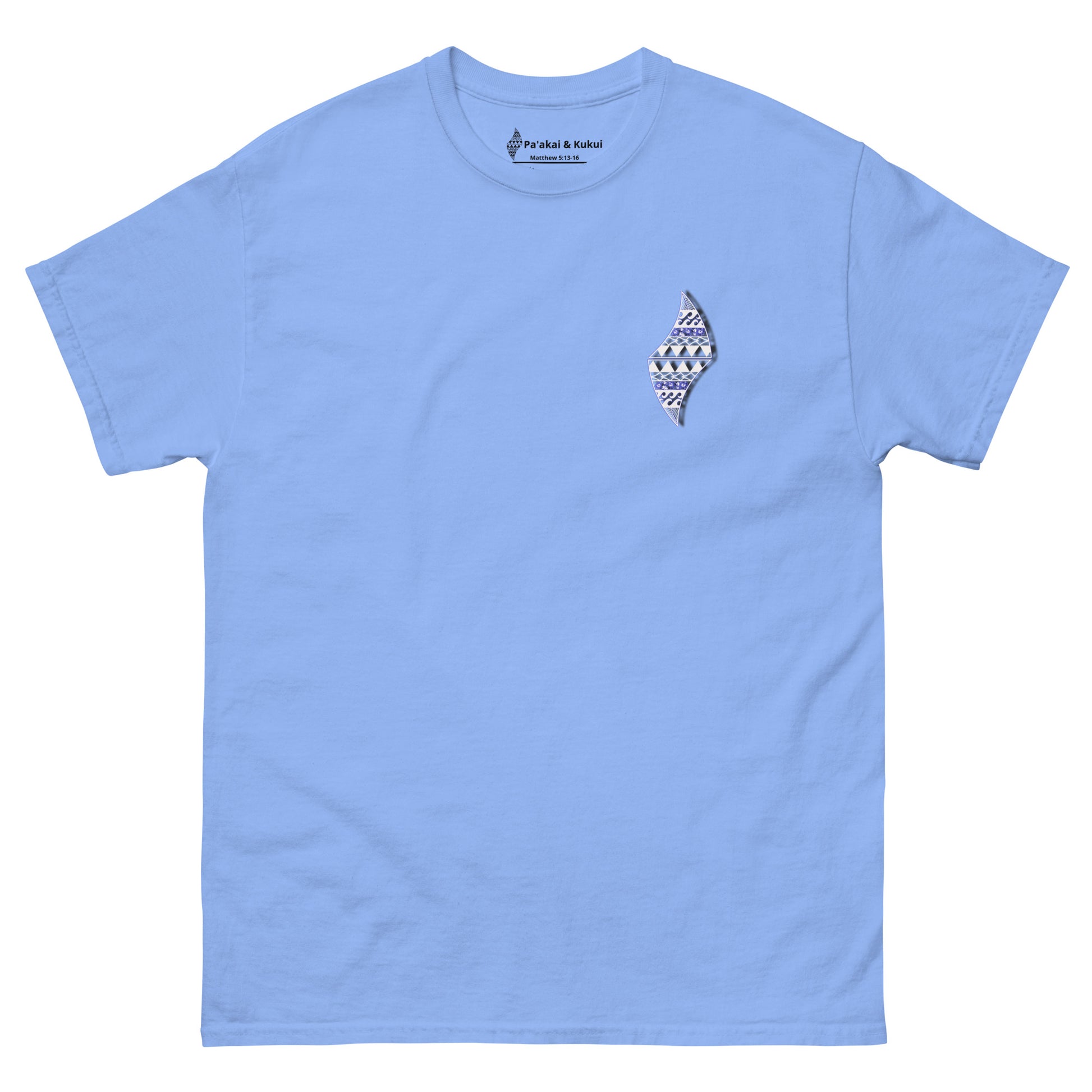 Pa'akai bubble font tee T-shirt Pa'akai & Kukui Carolina Blue S