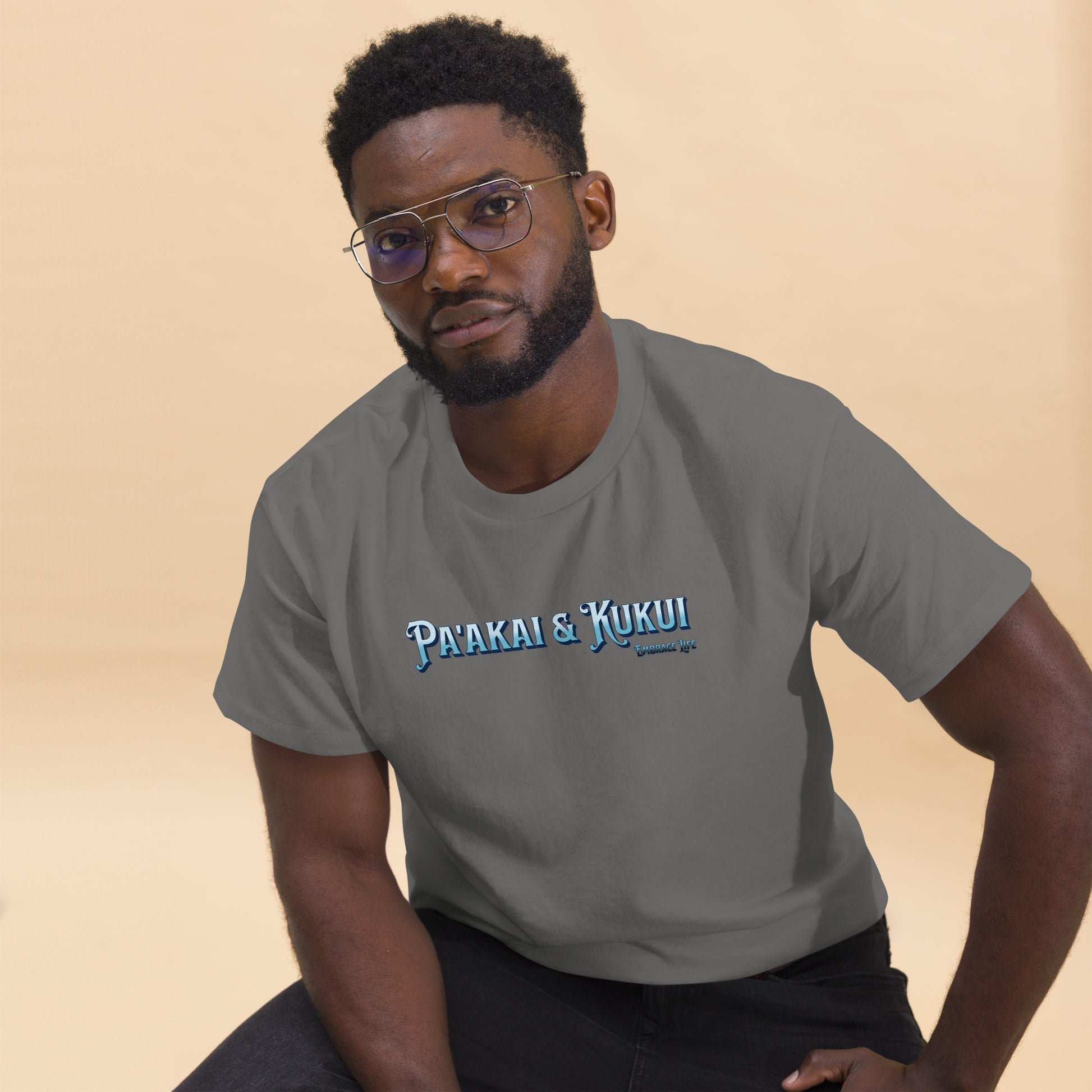Pa'akai & Kukui Font logo T-shirt Pa'akai & Kukui Charcoal S