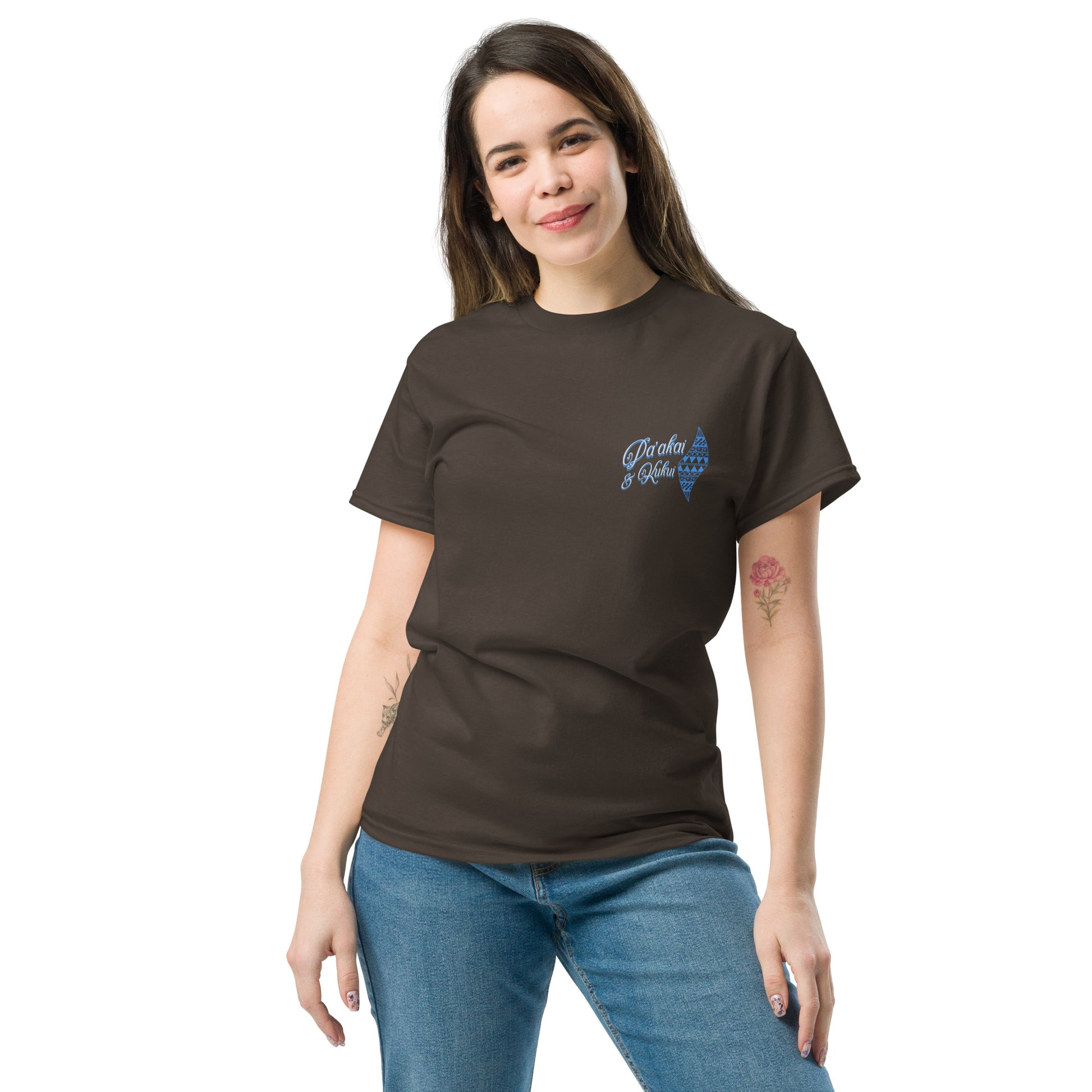 Japanese Cherry Blossom Hawaiian Graphic T-Shirt — Unisex Floral Streetwear Tee T-shirt Pa'akai & Kukui Dark Chocolate S