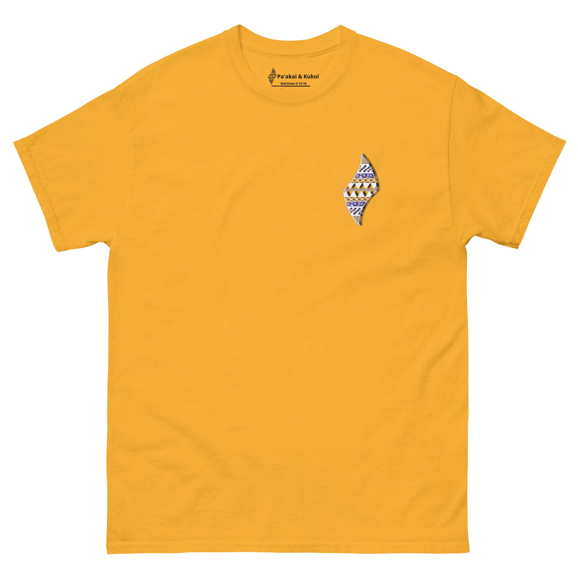 Pa'akai bubble font tee T-shirt Pa'akai & Kukui Gold S
