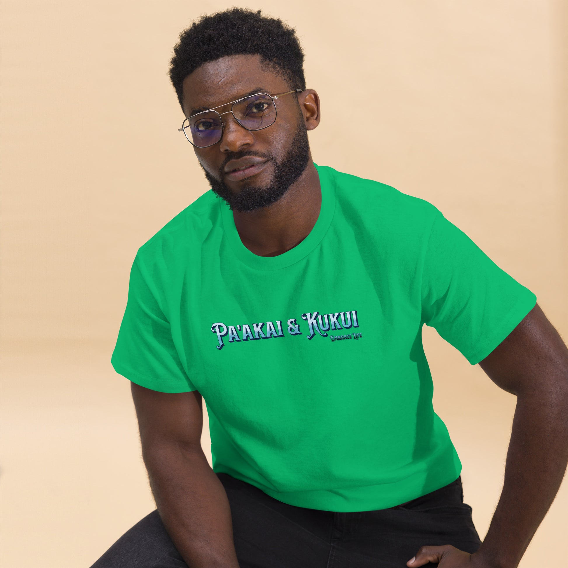 Pa'akai & Kukui Font logo T-shirt Pa'akai & Kukui Irish Green S