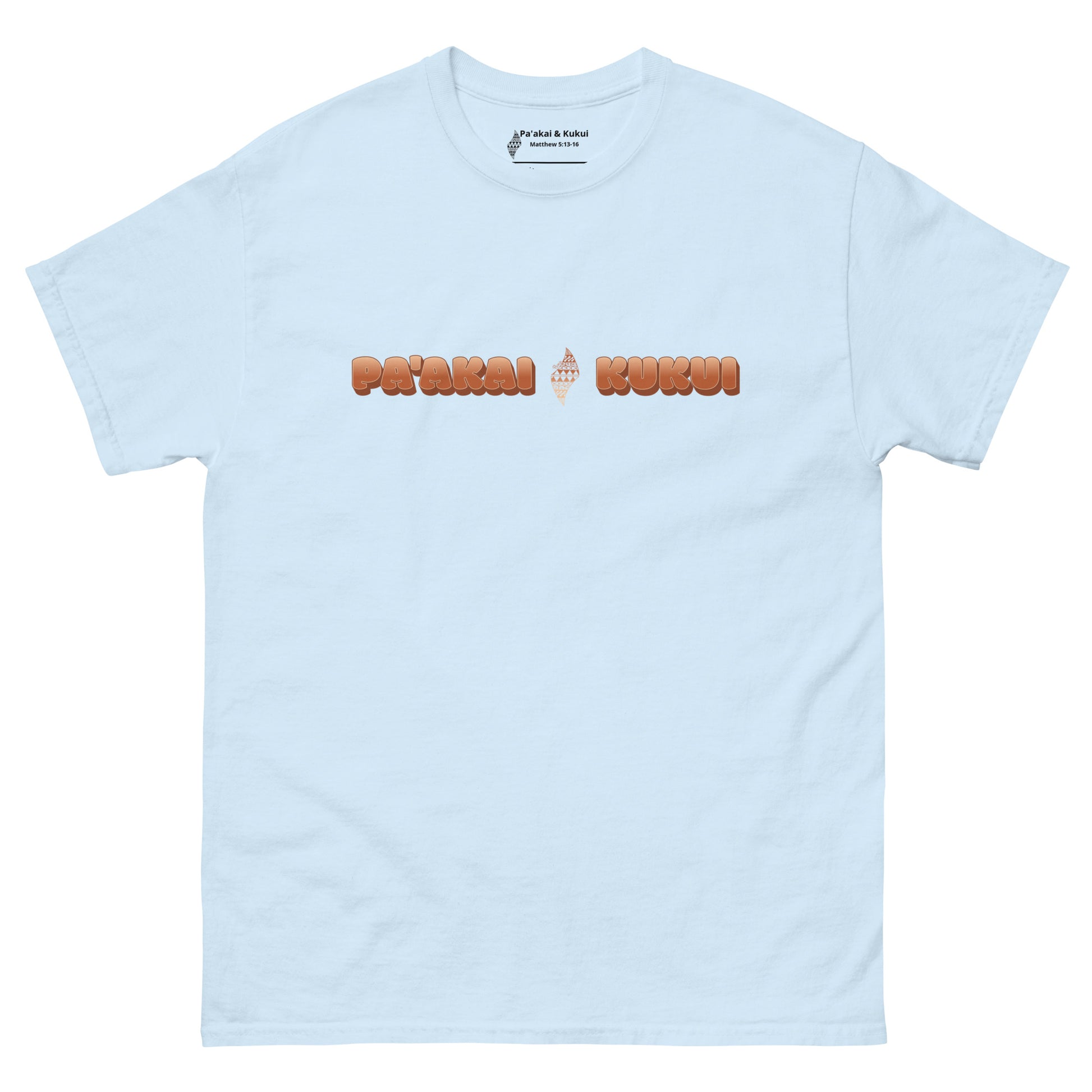 Paʻakai & Kukui Hawaiian Streetwear Tee — Unisex Classic Fit T-shirt Pa'akai & Kukui Light Blue S