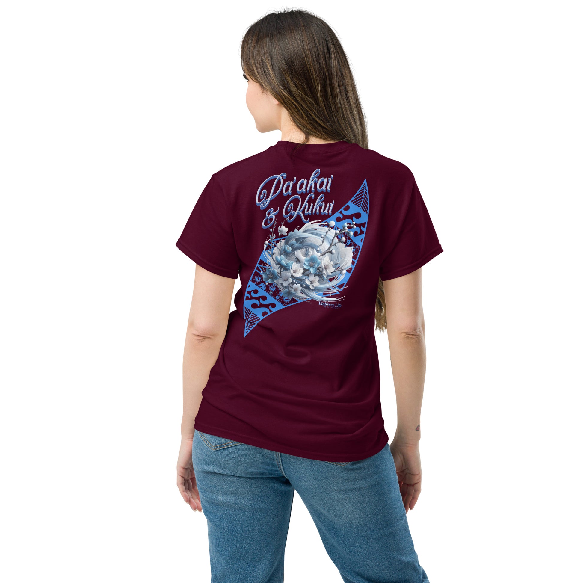 Japanese Cherry Blossom Hawaiian Graphic T-Shirt — Unisex Floral Streetwear Tee T-shirt Pa'akai & Kukui