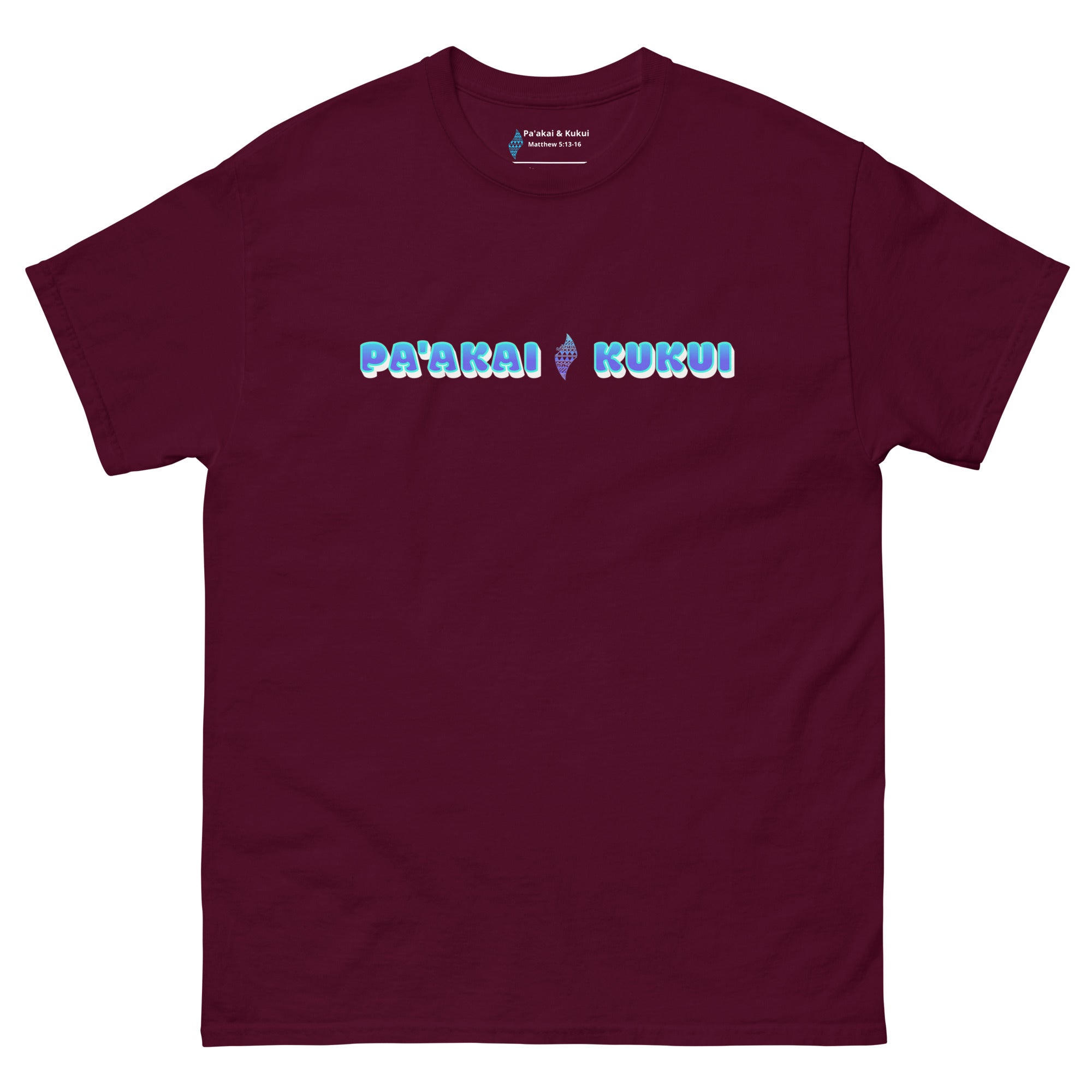 Pa'akai & Kukui Logo T-shirt T-shirt Pa'akai & Kukui Maroon S