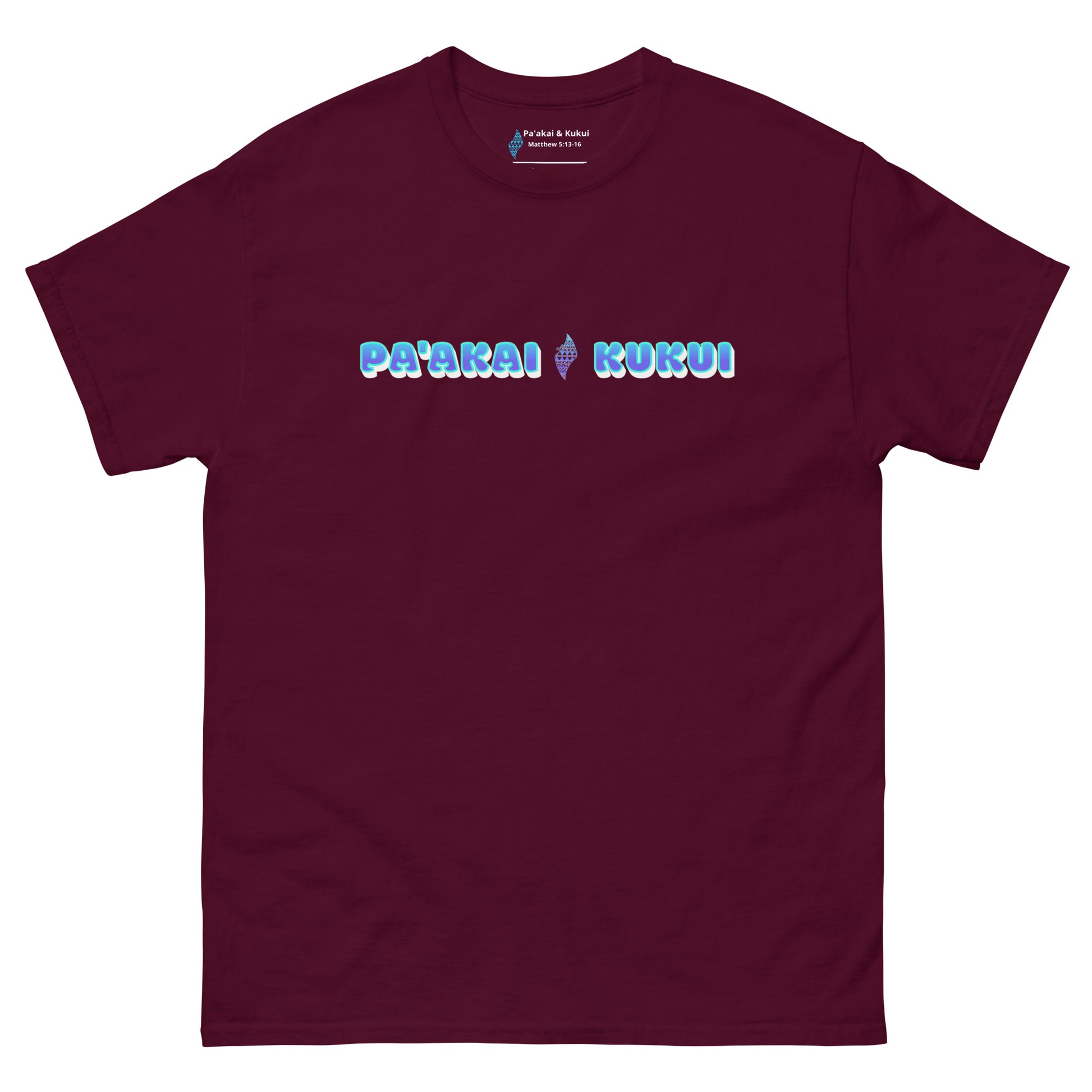 Pa'akai & Kukui Logo T-shirt T-shirt Pa'akai & Kukui Maroon S