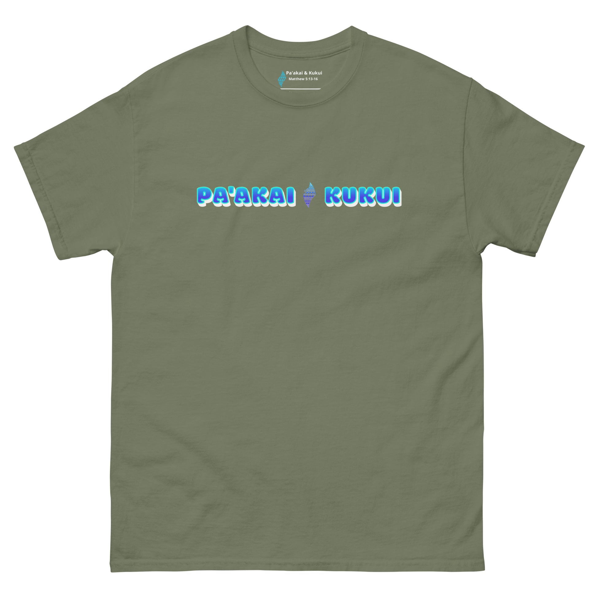 Pa'akai & Kukui Logo T-shirt T-shirt Pa'akai & Kukui Military Green S
