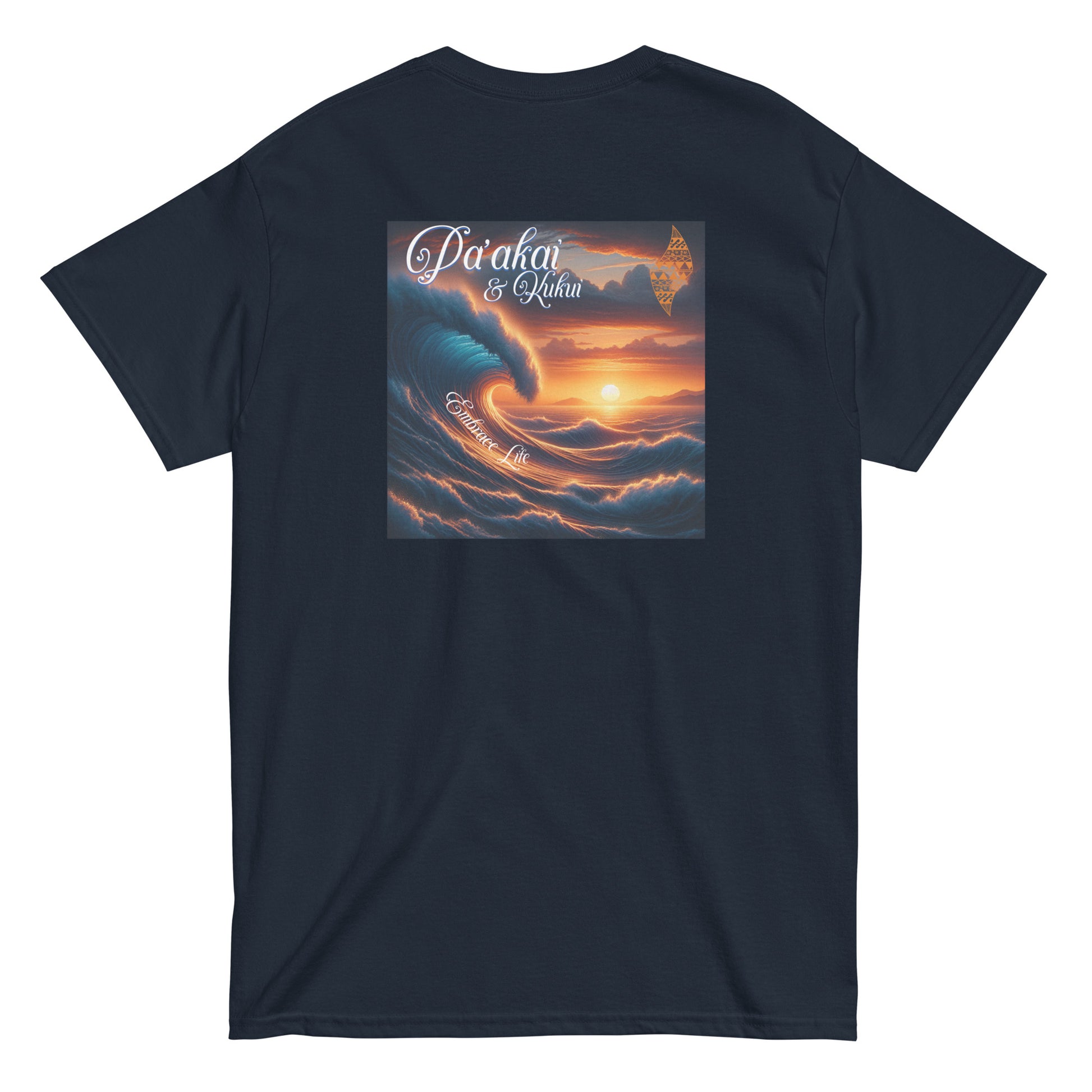 Orange Sunset Hawaiian Graphic T-Shirt — Aloha Streetwear Unisex Tee T-shirt Pa'akai & Kukui