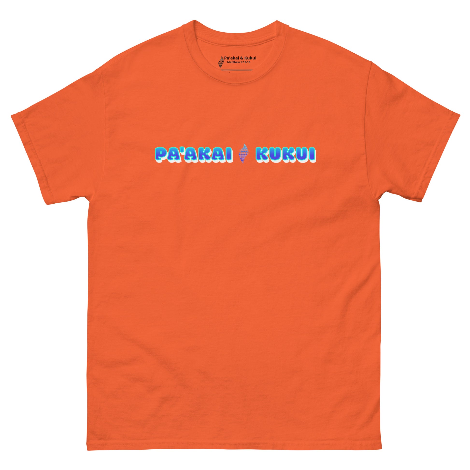 Pa'akai & Kukui Logo T-shirt T-shirt Pa'akai & Kukui Orange S
