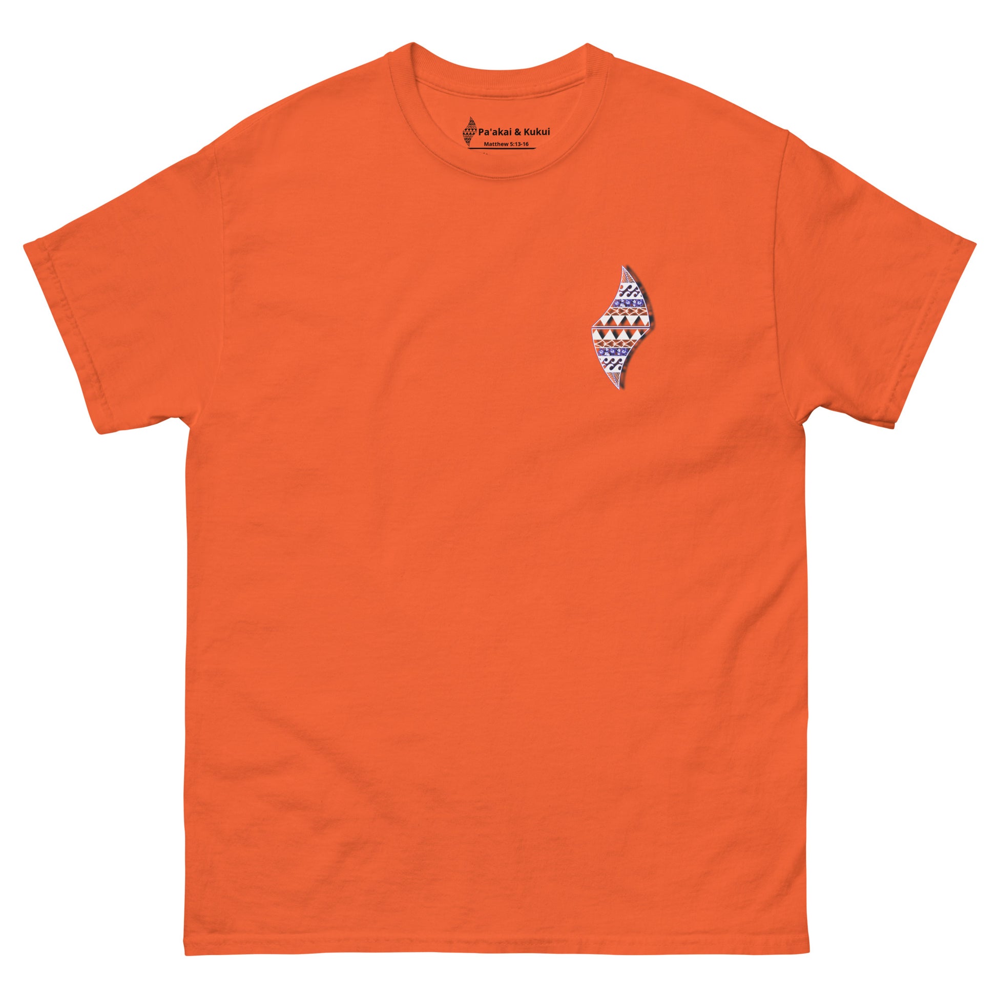 Pa'akai bubble font tee T-shirt Pa'akai & Kukui Orange S