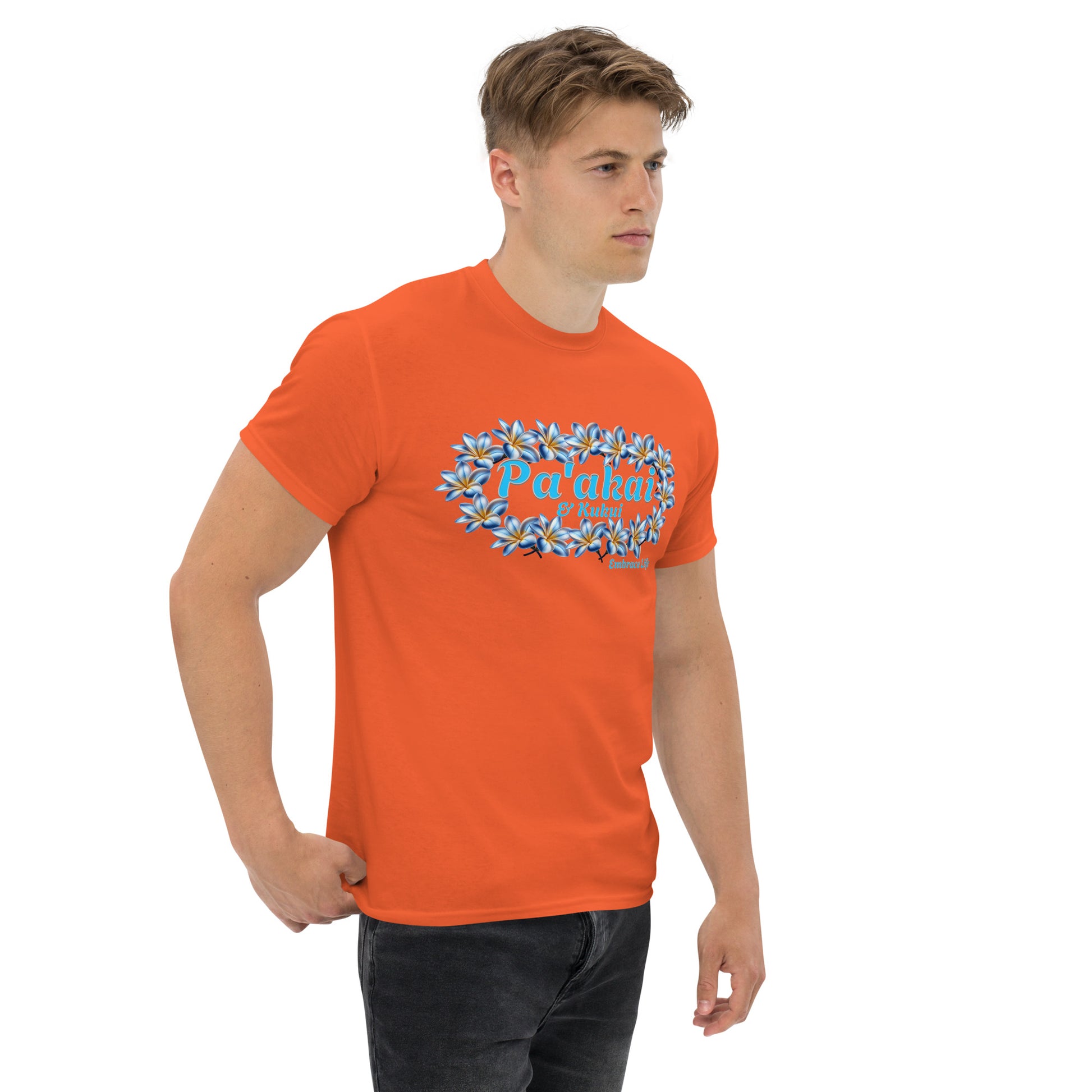 Plumeria Hawaiian Floral Graphic T-Shirt — Unisex Aloha Streetwear T-shirt Pa'akai & Kukui