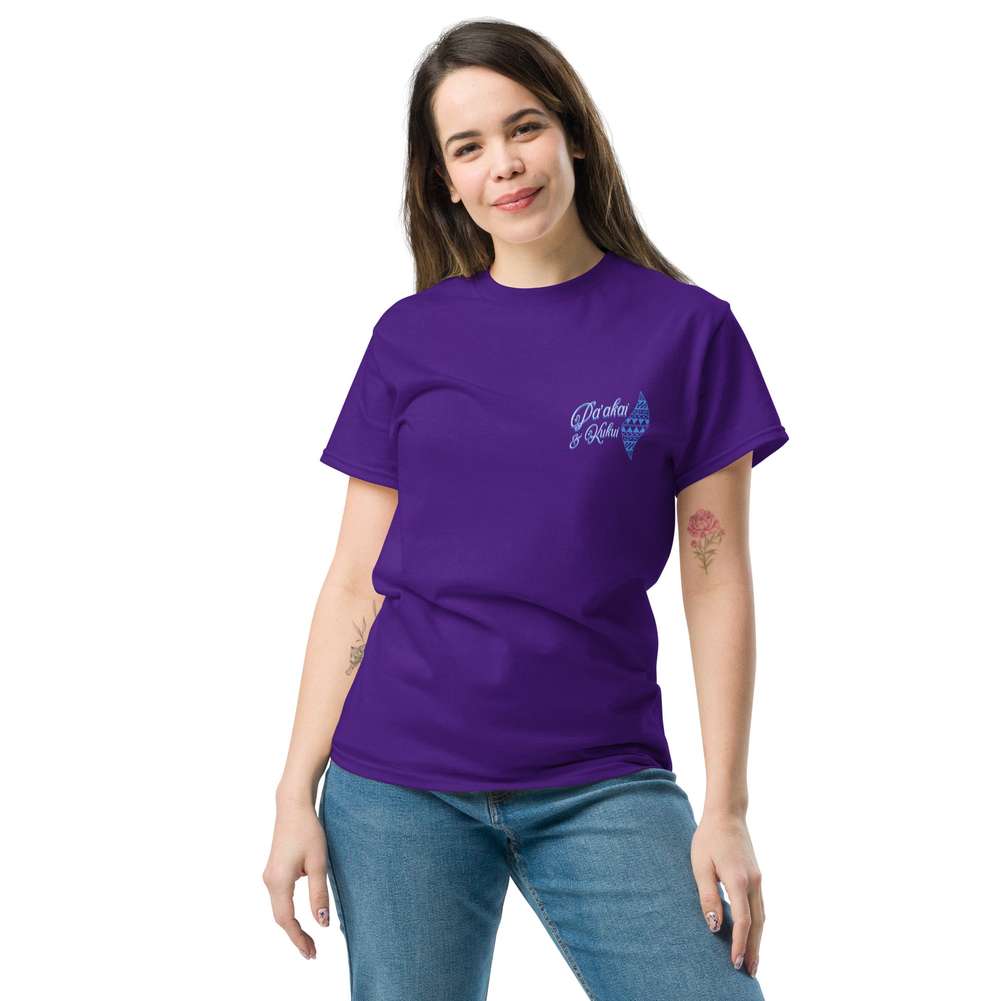 Japanese Cherry Blossom Hawaiian Graphic T-Shirt — Unisex Floral Streetwear Tee T-shirt Pa'akai & Kukui Purple S