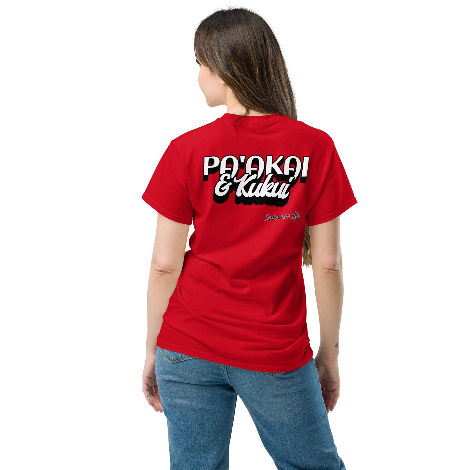 Women's Flower / Logo tee T-shirt Pa'akai & Kukui