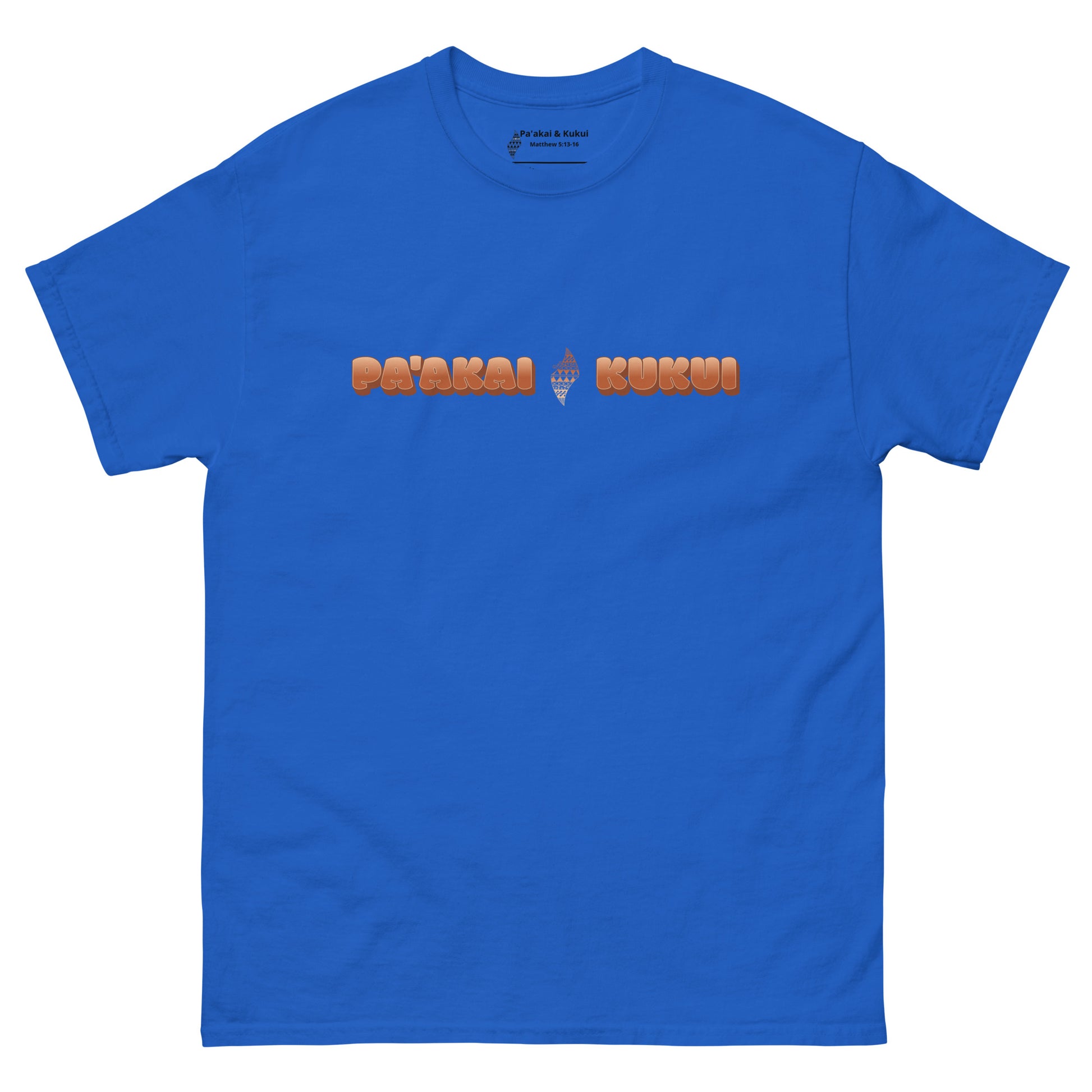 Paʻakai & Kukui Hawaiian Streetwear Tee — Unisex Classic Fit T-shirt Pa'akai & Kukui Royal S