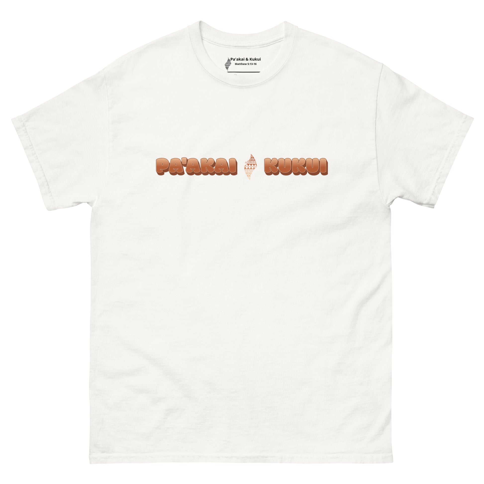 Paʻakai & Kukui Hawaiian Streetwear Tee — Unisex Classic Fit T-shirt Pa'akai & Kukui White S