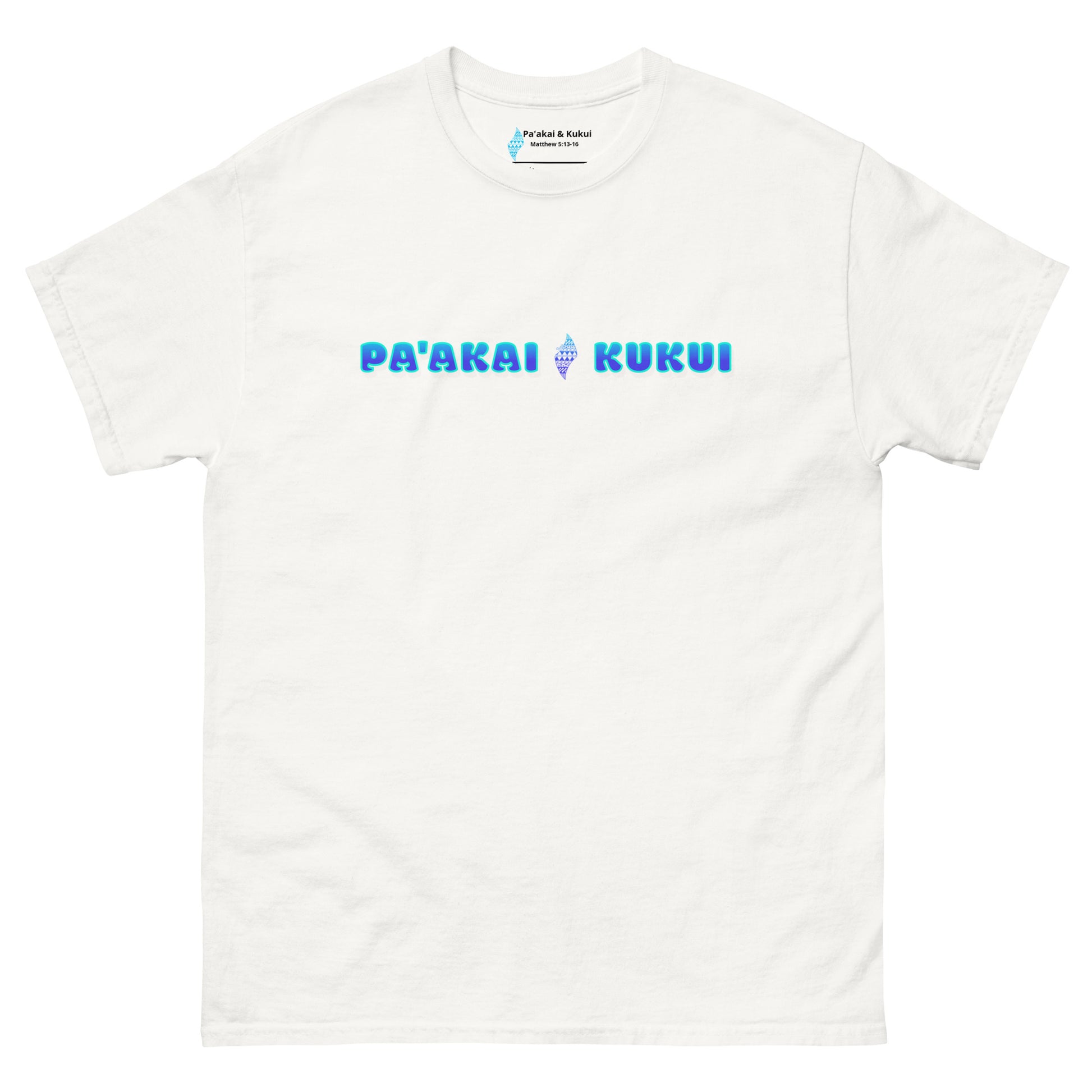 Pa'akai & Kukui Logo T-shirt T-shirt Pa'akai & Kukui White S