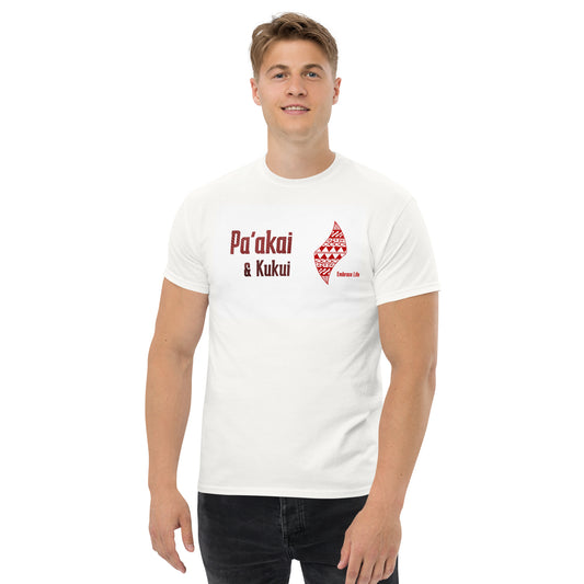 Pa'akai & Kukui Red Logo Tee