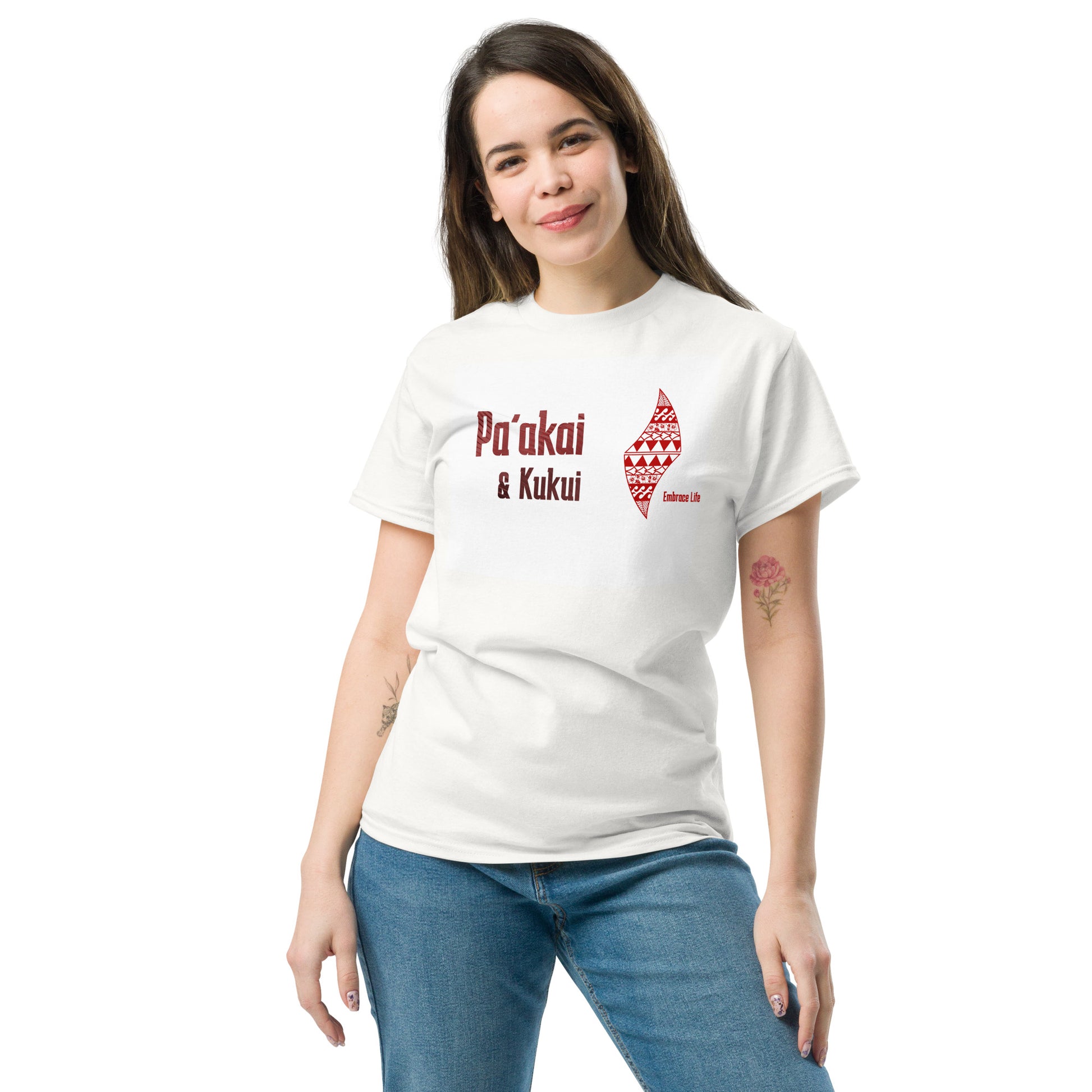 Pa'akai & Kukui Red Logo Tee T-shirt Pa'akai & Kukui