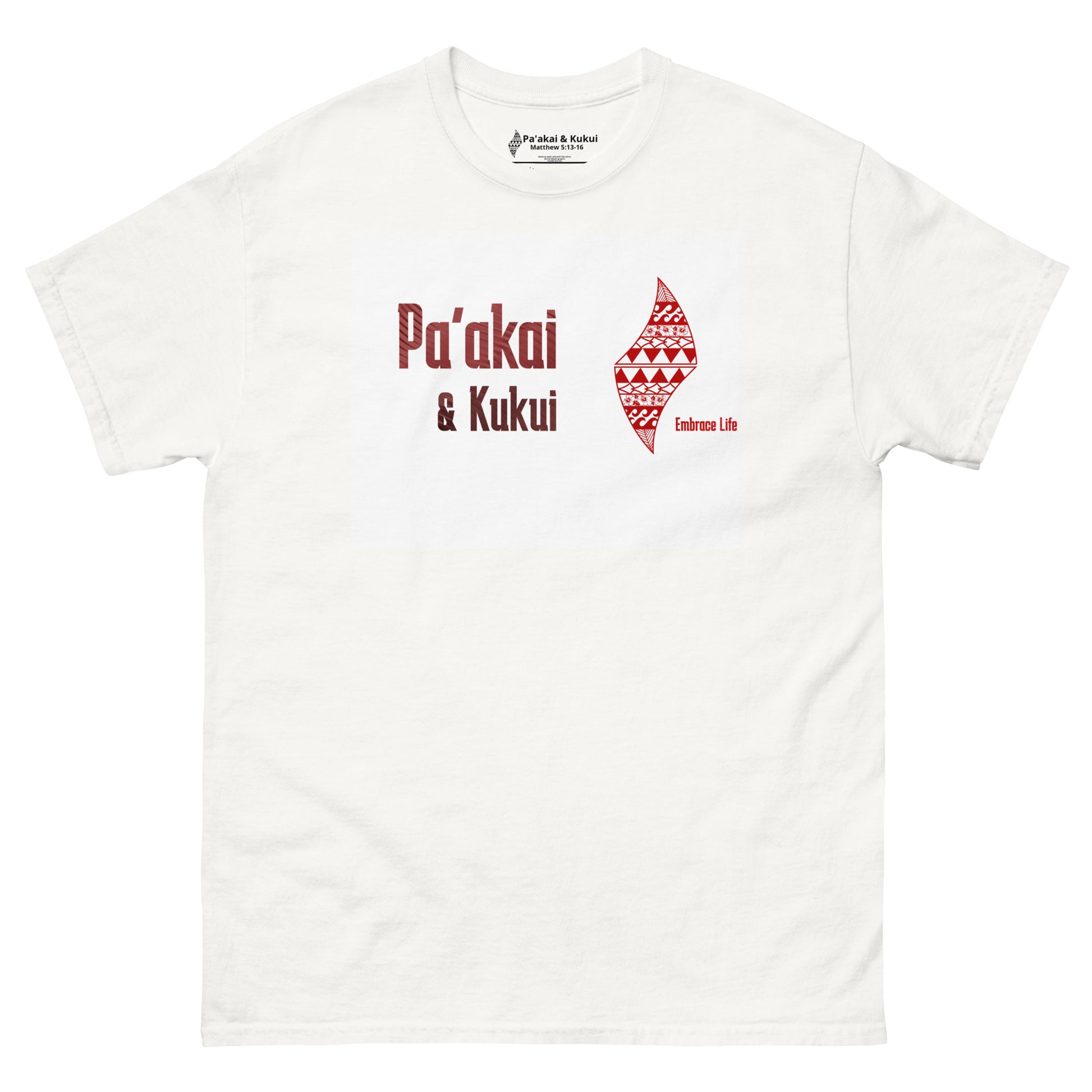 Pa'akai & Kukui Red Logo Tee T-shirt Pa'akai & Kukui