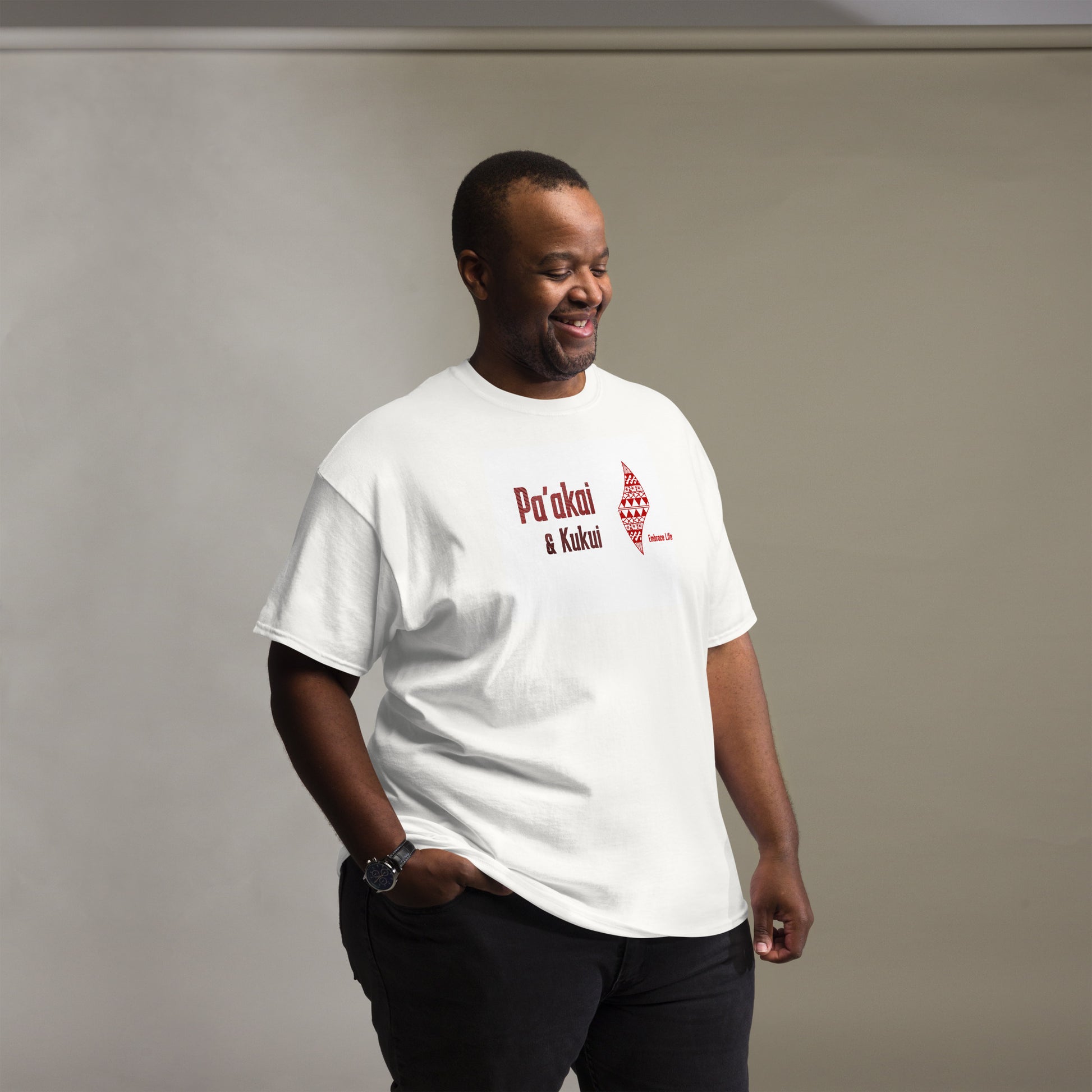 Pa'akai & Kukui Red Logo Tee T-shirt Pa'akai & Kukui