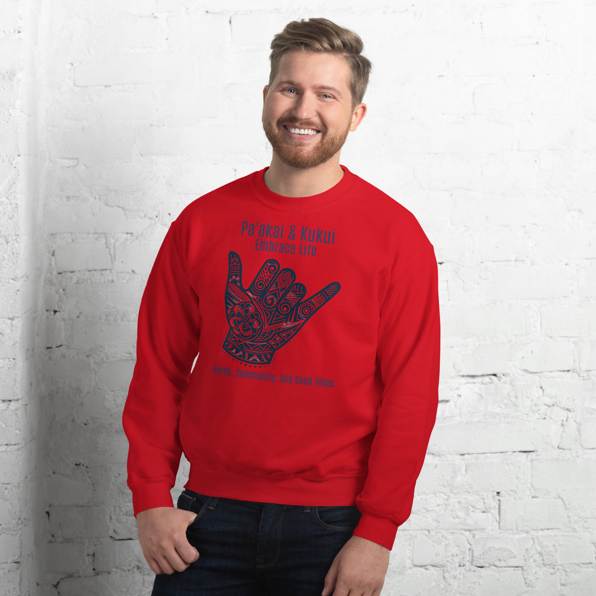 Shaka Sweatshirt Pa'akai & Kukui Red S