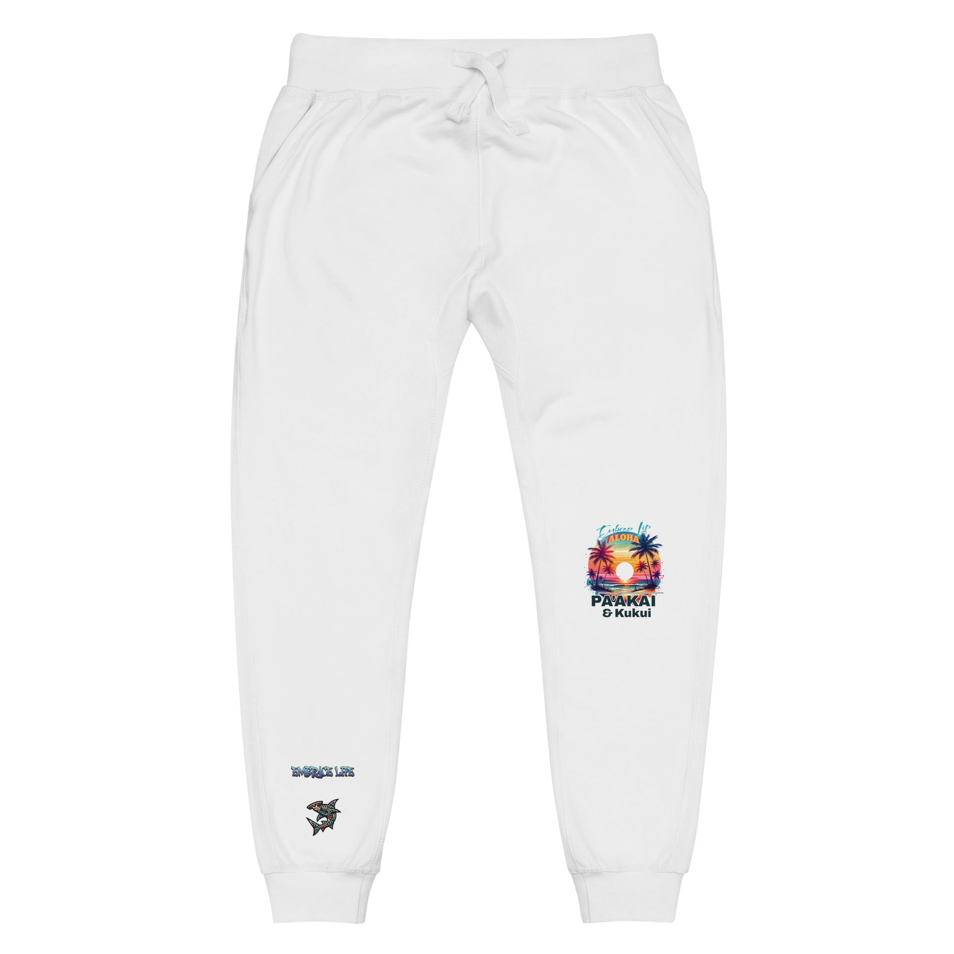 Aloha Style Unisex fleece sweatpants Sweat Pants Pa'akai & Kukui