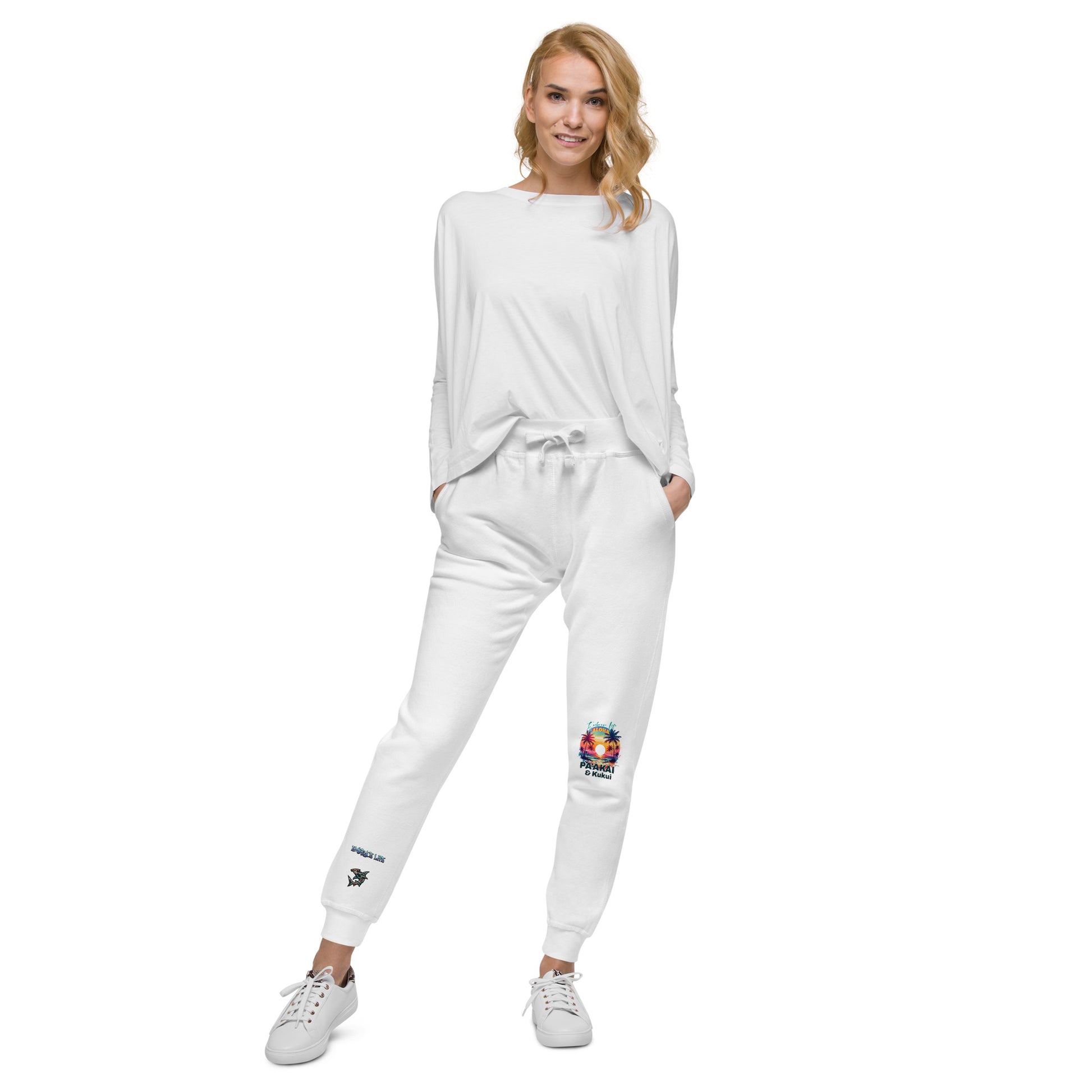 Aloha Style Unisex fleece sweatpants Sweat Pants Pa'akai & Kukui